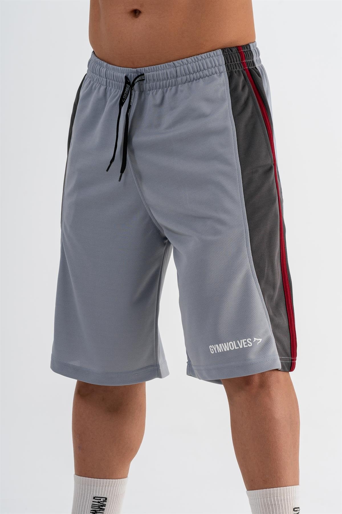 Gymwolves Erkek Basketbol Şort | Light Gri | Spor Şort |