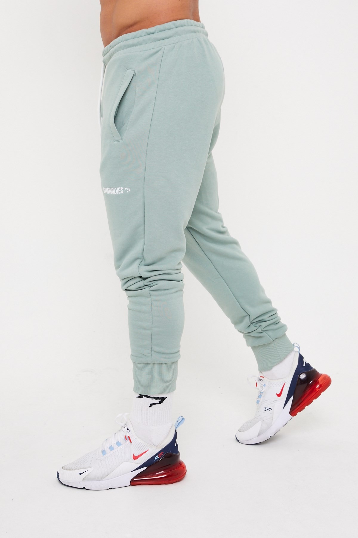 Gymwolves Erkek Spor Eşofmanı | Yeşil | Workout Pants |