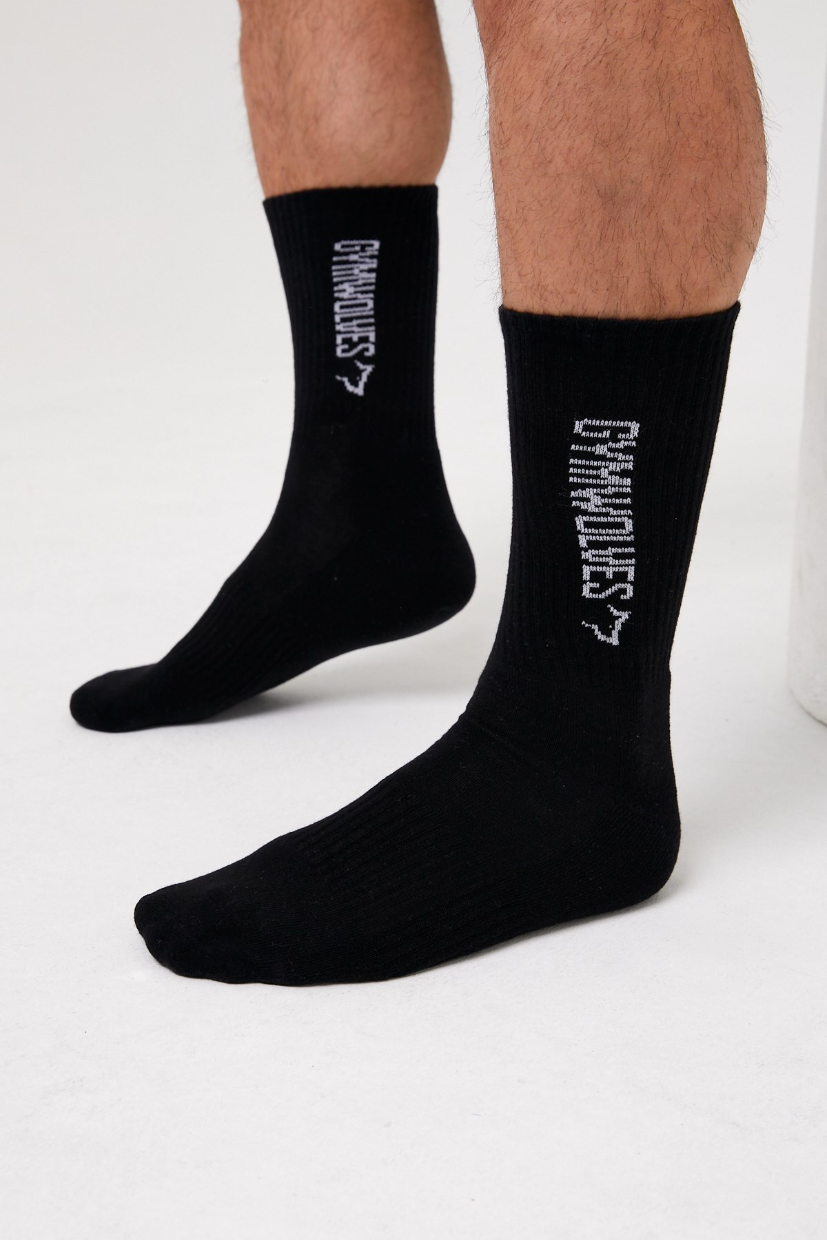 Gymwolves Atlatik Spor Çorap | 3 Lü Paket | Siyah | Unisex Çorap | Sock |