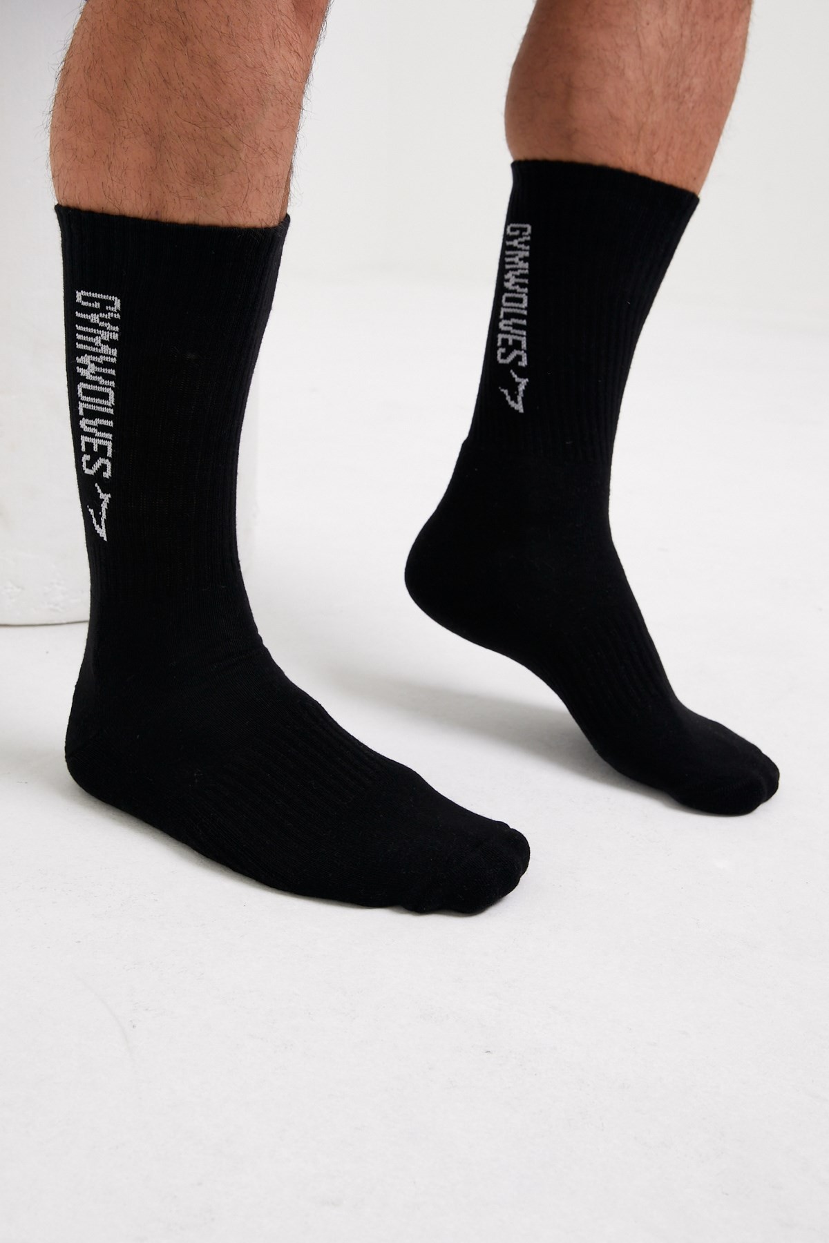 Gymwolves Atlatik Spor Çorap | 3 Lü Paket | Siyah | Unisex Çorap | Sock |