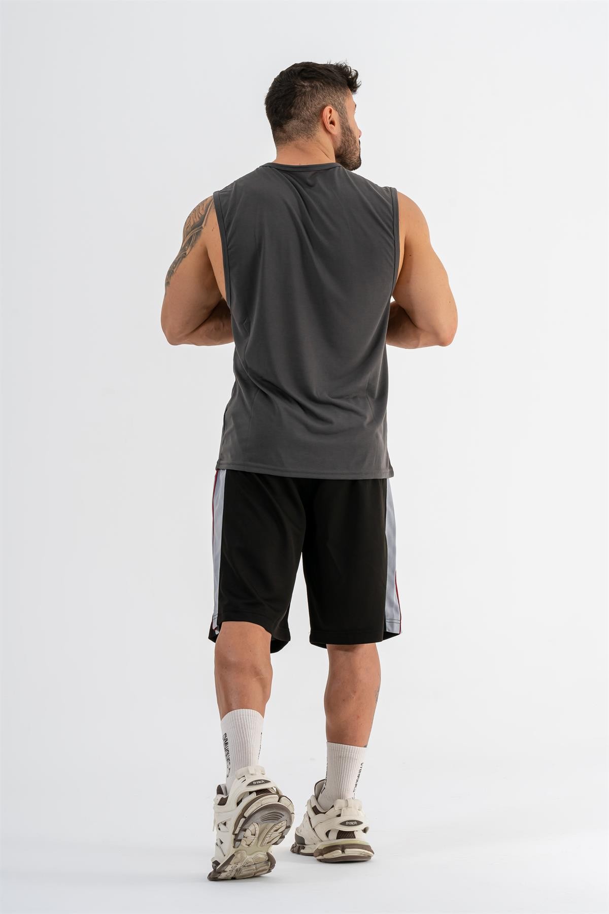 Gymwolves Erkek Kolsuz T-Shirt | Erkek Spor T-shirt | Workout Tanktop |