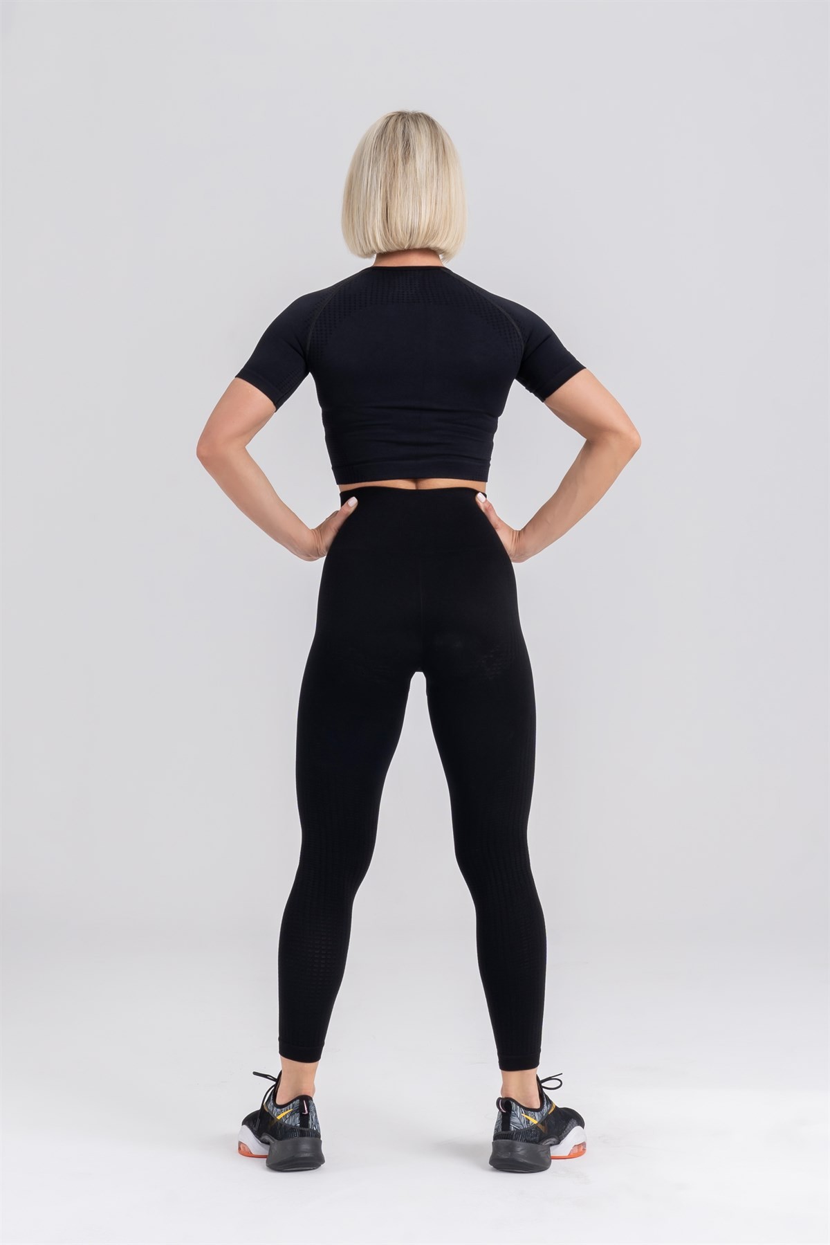 Gymwolves Dikişsiz Spor Tayt | Seamles Leggings | Siyah | Activated Serisi |