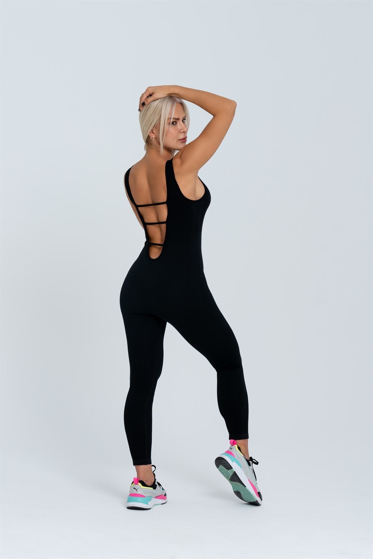 Gymwolves Kadın Seamless Tulum | Siyah | Spor Tulum |