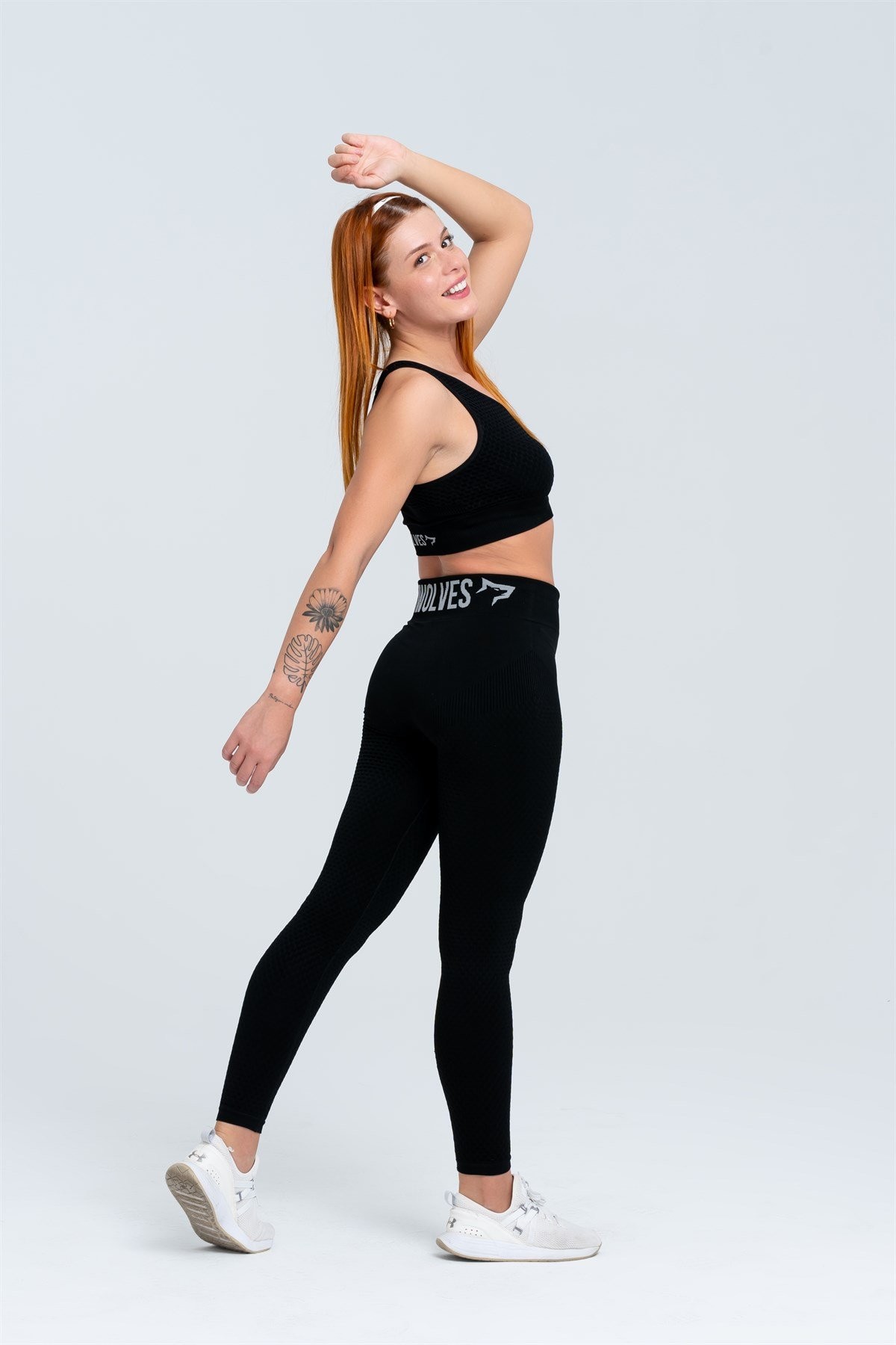 Gymwolves Dikişsiz Spor Tayt | Siyah | Seamles Leggings |