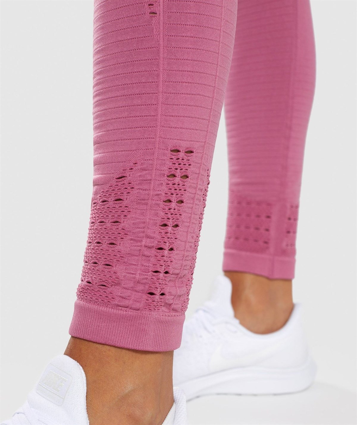 Gymwolves Dikişsiz Spor Tayt | Seamles Leggings | Pembe | Motive Serisi |