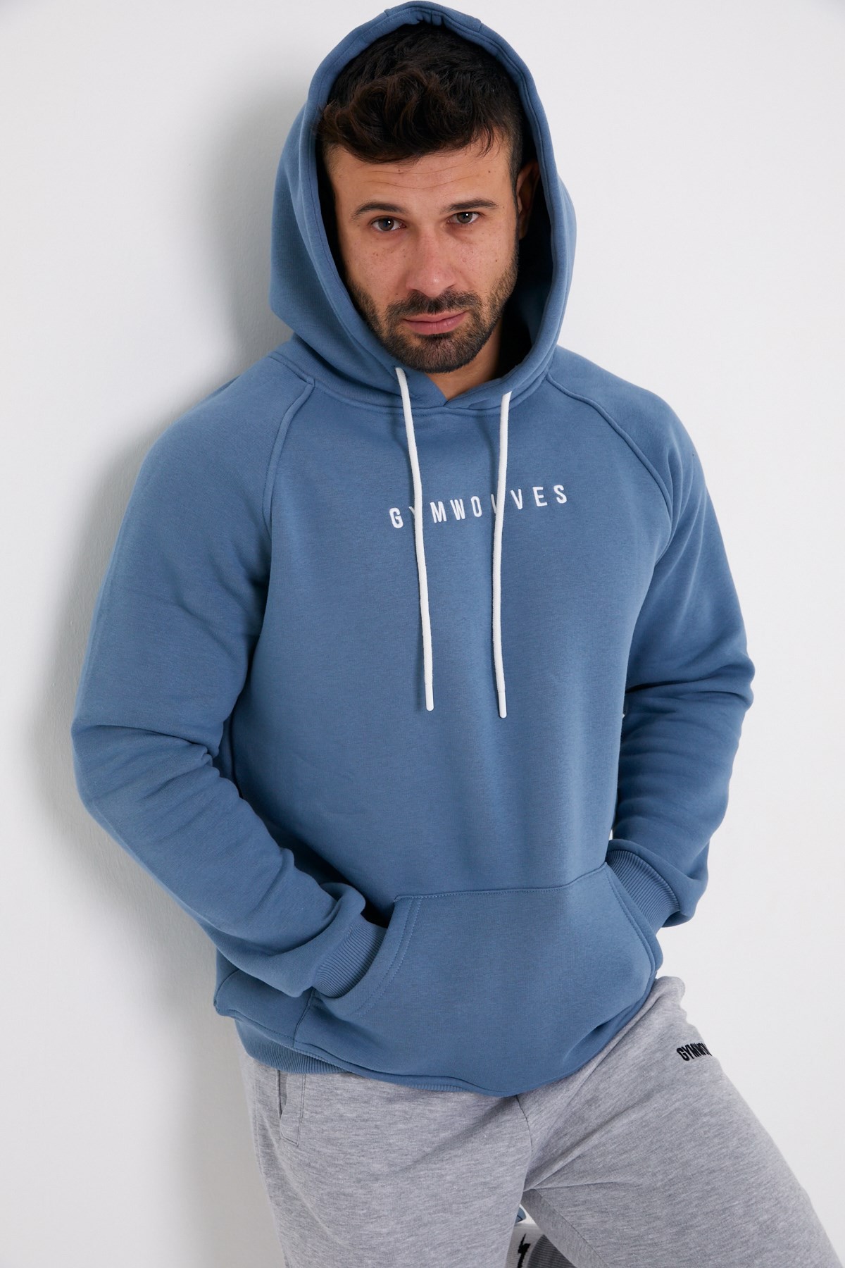 Gymwolves Erkek Kapüşonlu Sweatshirt | Hoodies |