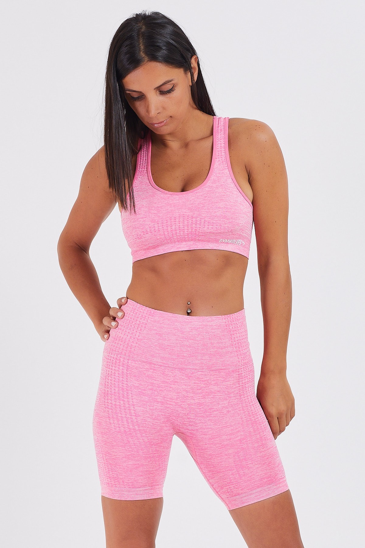 Gymwolves Kadın Spor Şort | Açık Pembe | Aktivated Serisi | Dikişsiz Spor Şort | Woman Biker Sports Sorts