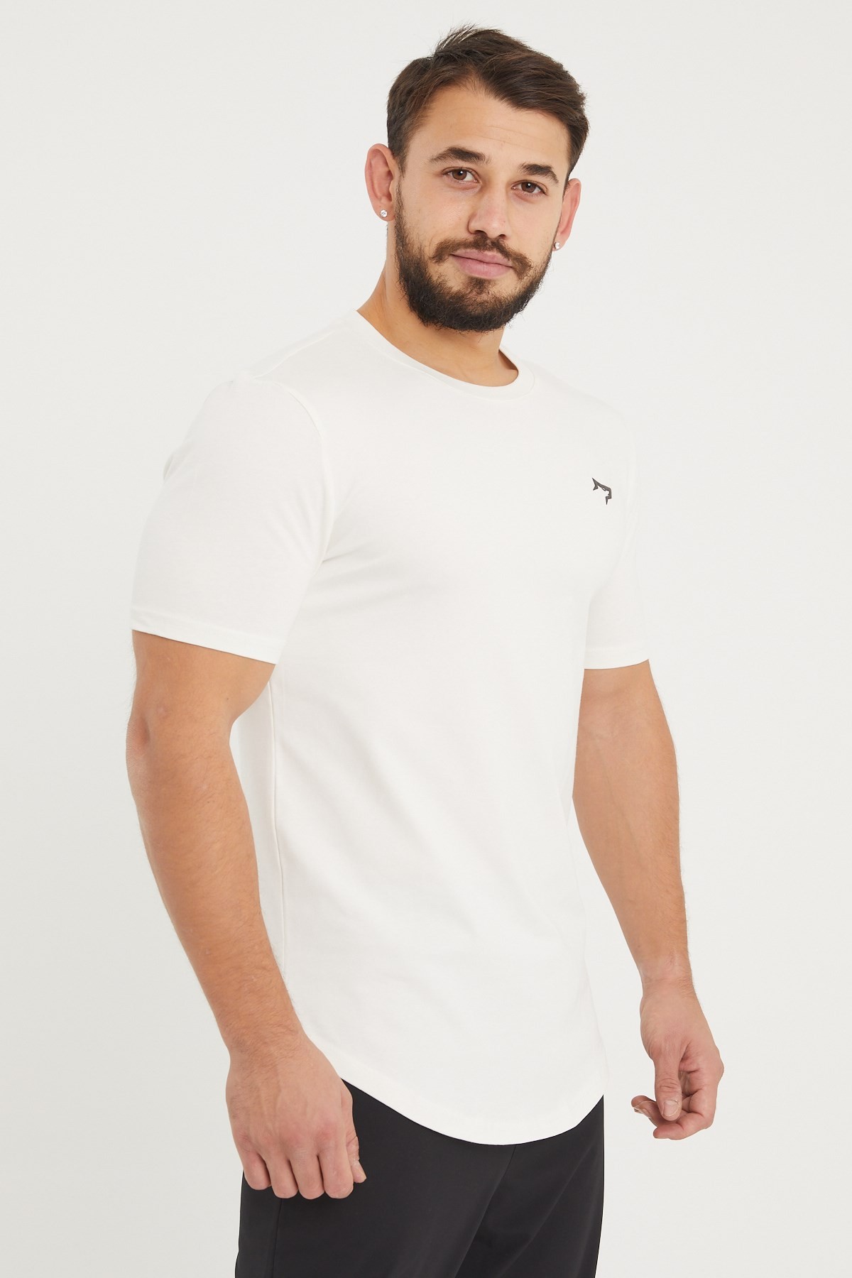 Gymwolves  Erkek Spor T-Shirt  | Krem | Workout Tanktop |