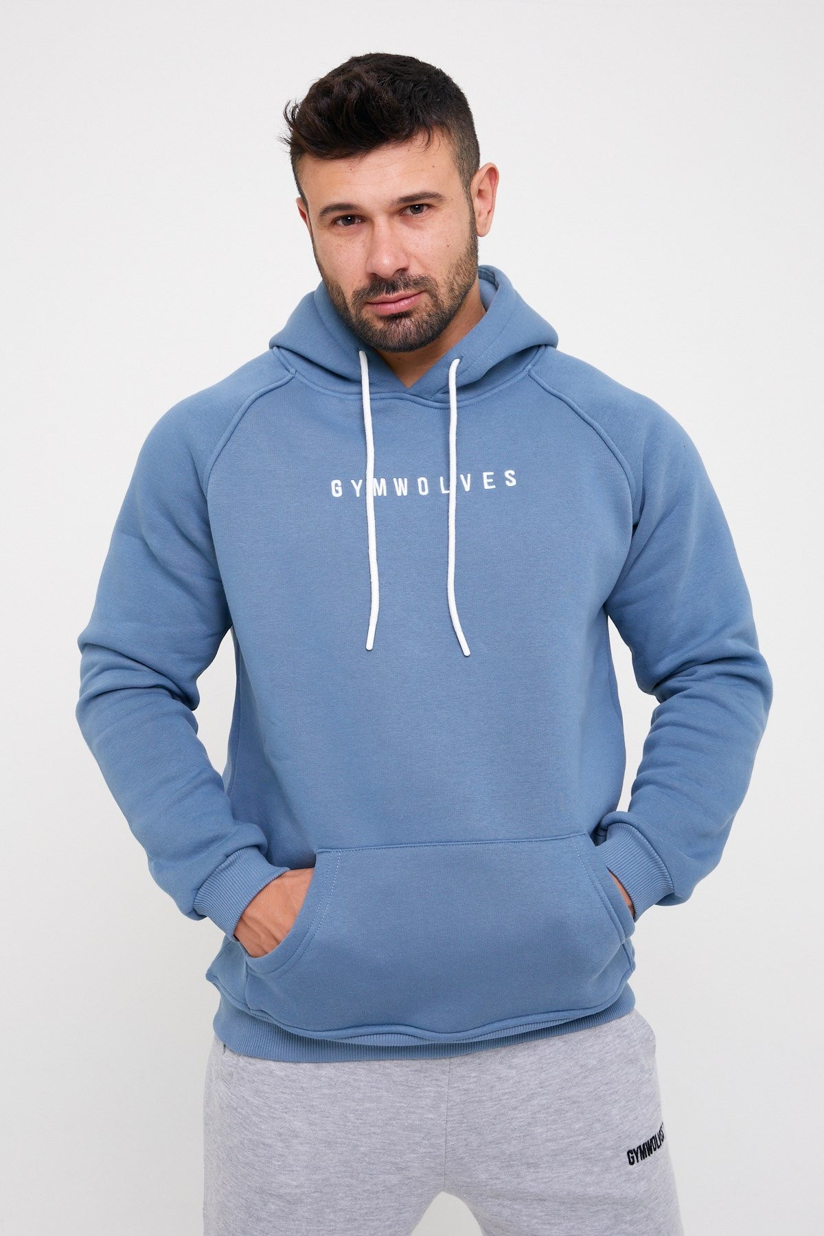 Gymwolves Erkek Kapüşonlu Sweatshirt | Hoodies |