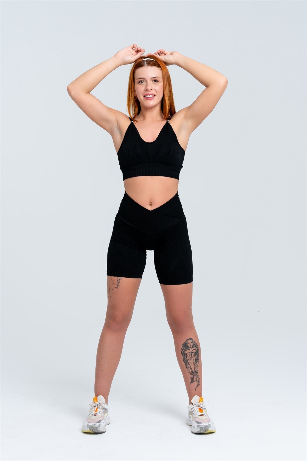 Gymwolves Dikişsiz Spor Sütyeni | Siyah | Seamles Bras | Fitilli Model |