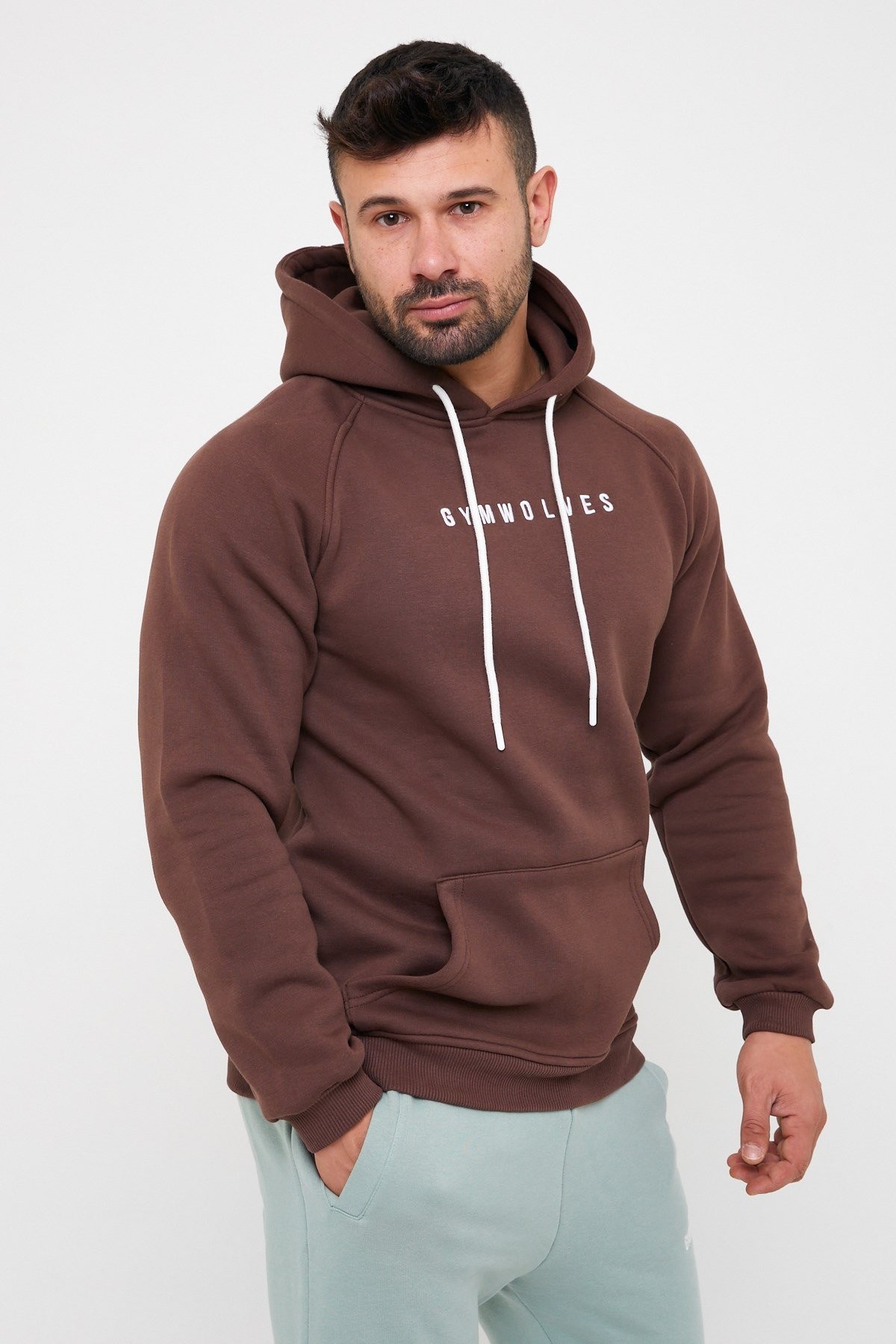 Gymwolves Erkek Kapüşonlu Sweatshirt | Hoodies |