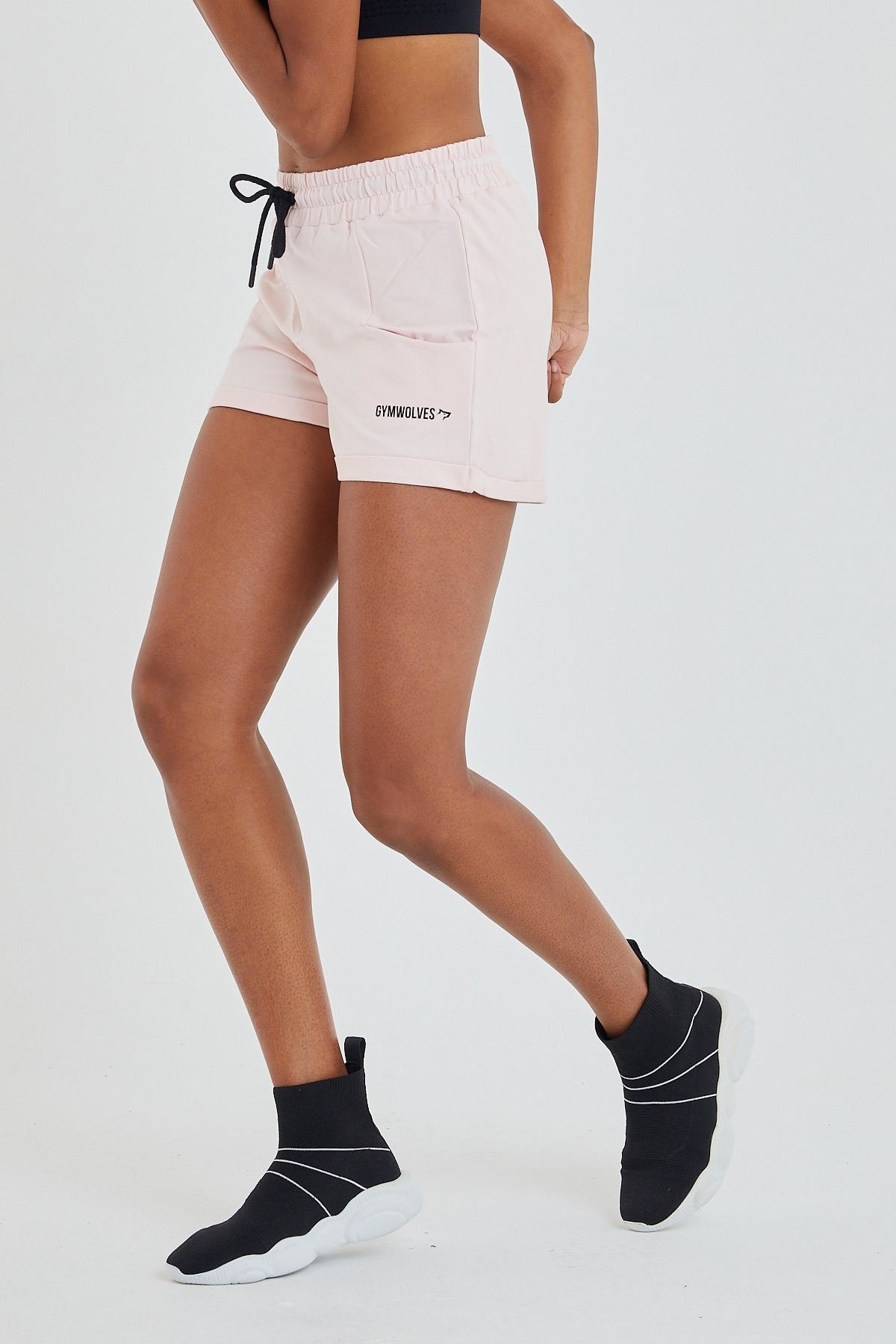 Gymwolves Kadın Spor Şort | Toz Pembe | Comfort Serisi | Woman Sports Sorts