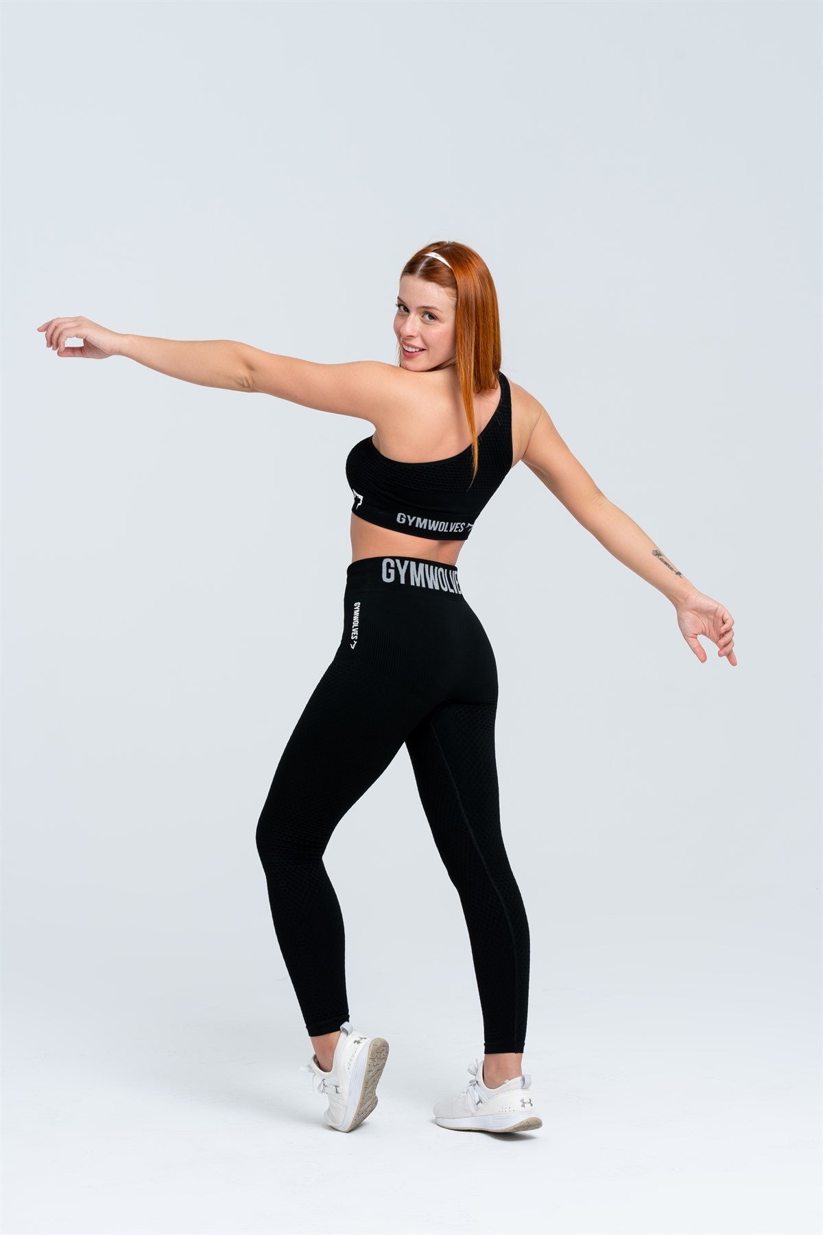 Gymwolves Dikişsiz Spor Tayt | Siyah | Seamles Leggings |