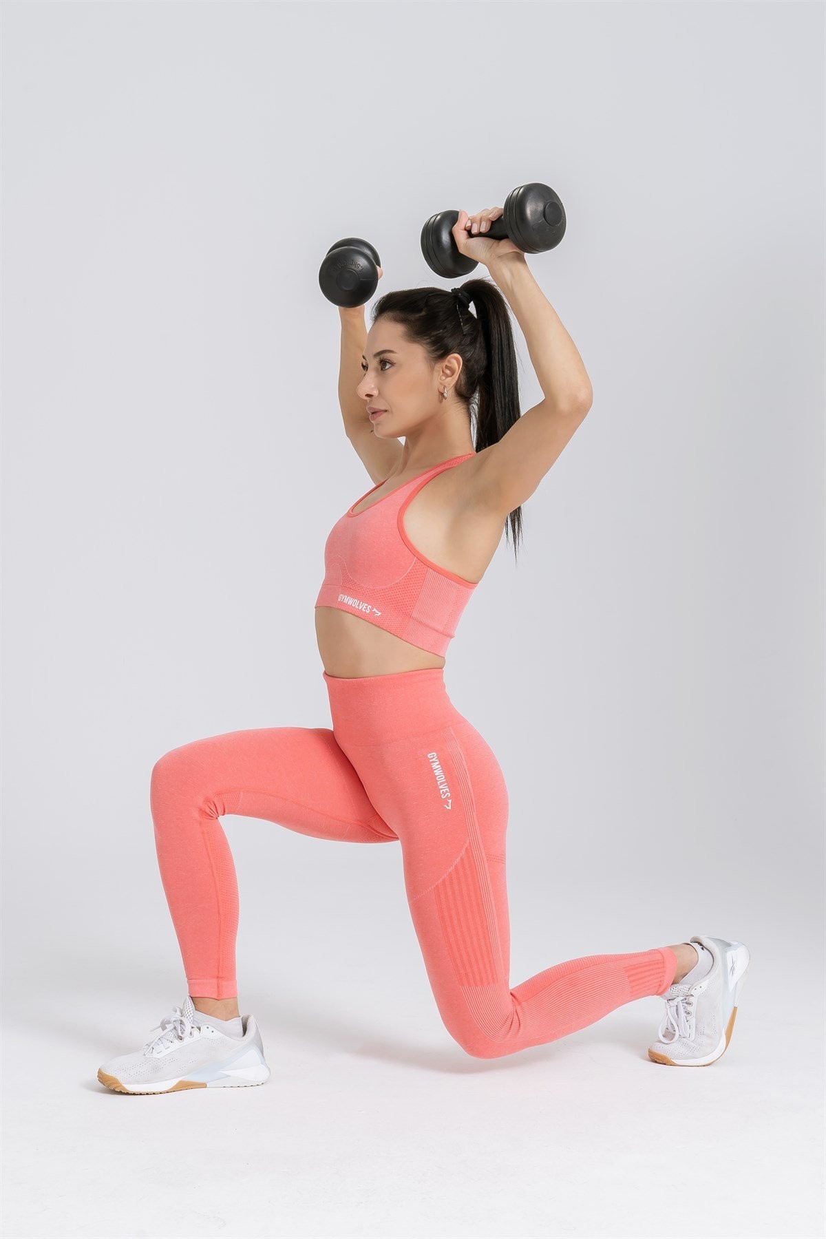 Gymwolves Dikişsiz Spor Tayt | Seamles Leggings | Turuncu | Enerji Serisi |