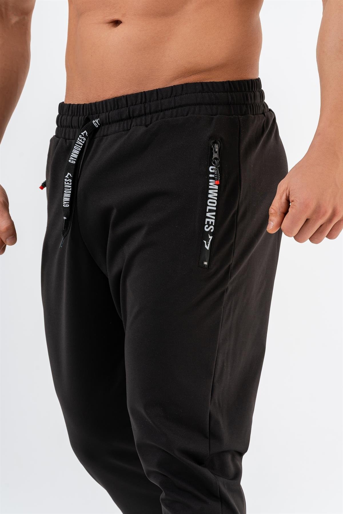 Gymwolves Erkek Spor Eşofmanı | Siyah | Workout Pant |