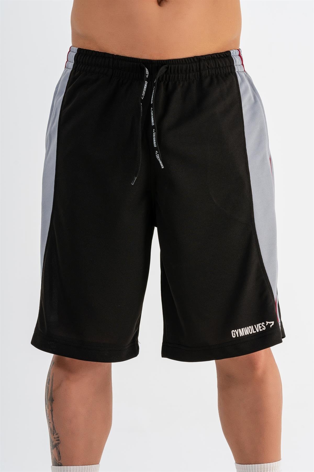 Gymwolves Erkek Basketbol Şort | Siyah | Spor Şort |