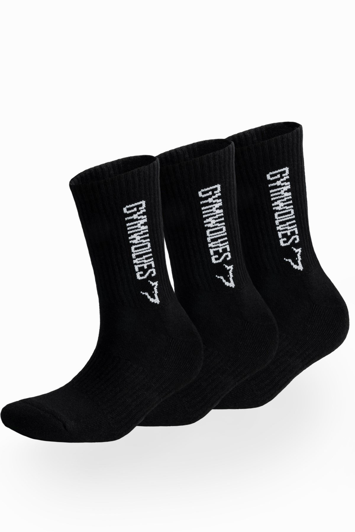 Gymwolves Atlatik Spor Çorap | 3 Lü Paket | Siyah | Unisex Çorap | Sock |