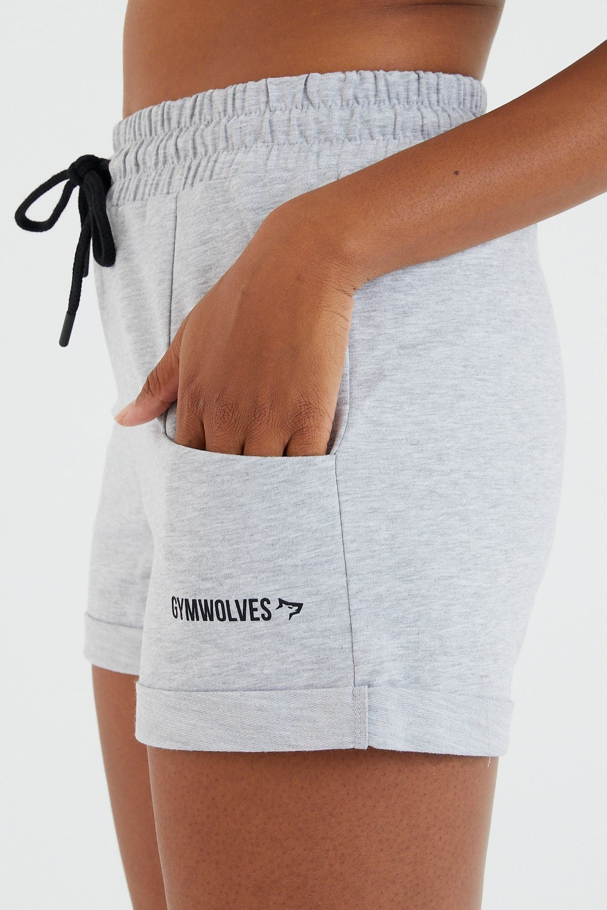 Gymwolves Kadın Spor Şort | Gri | Comfort Serisi | Woman Sports Sorts
