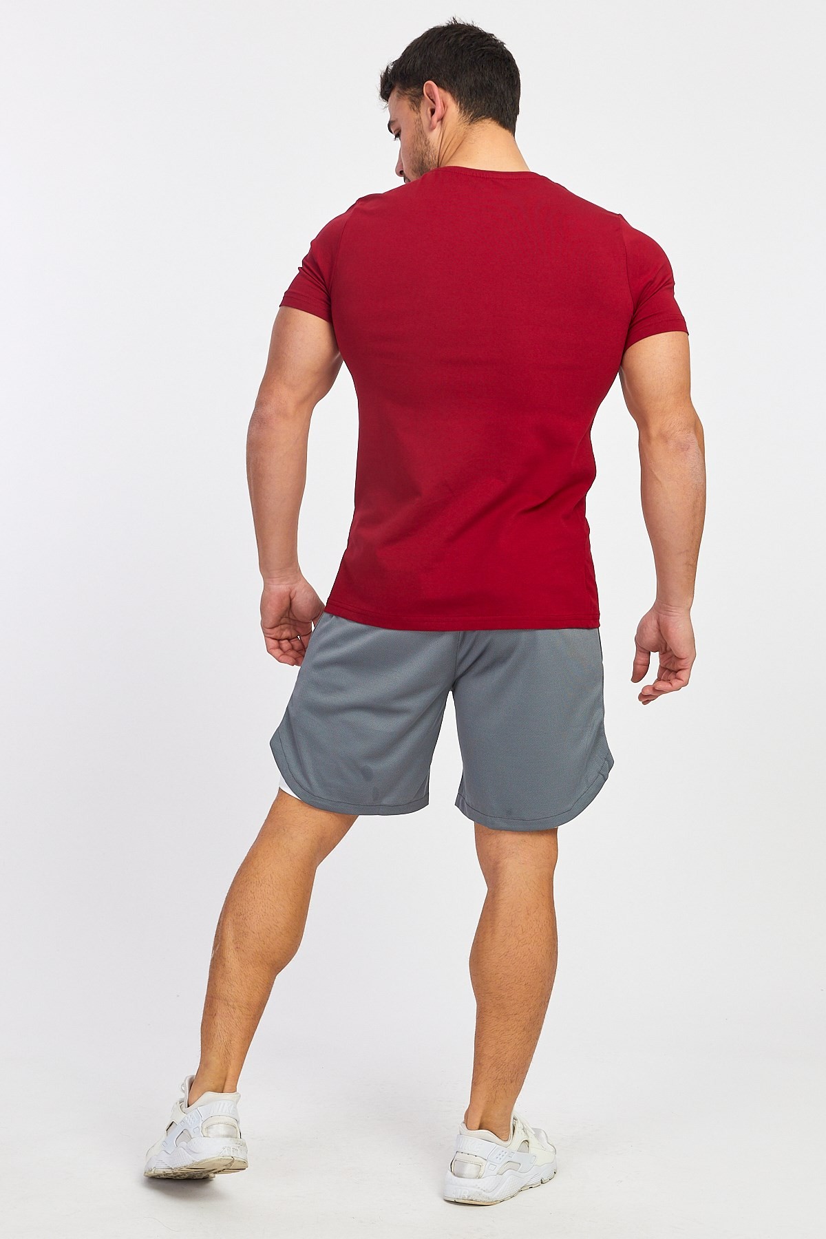 Gymwolves Spor Erkek T-Shirt | Bordo | Erkek T-shirt | Workout Tanktop |