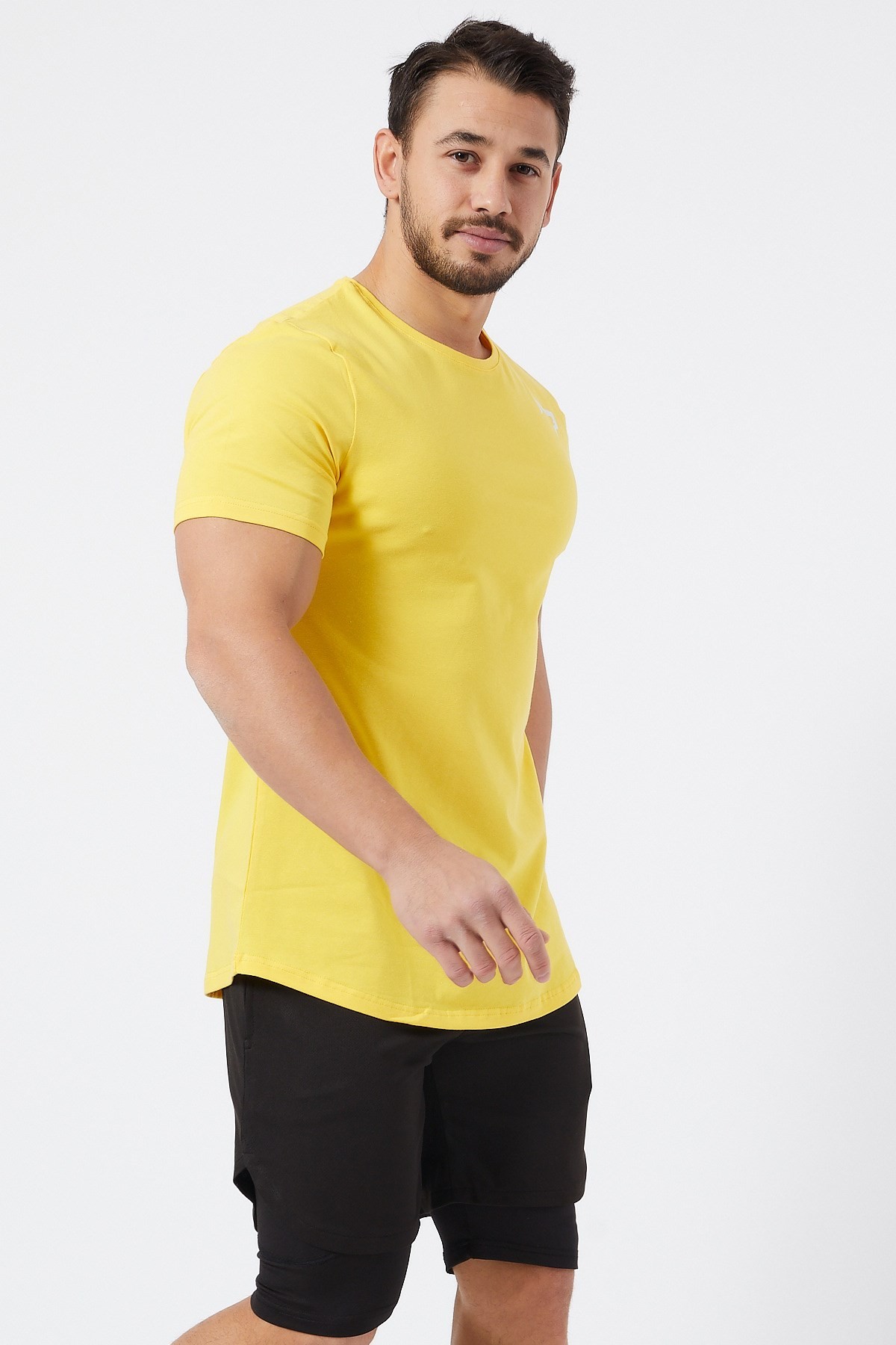 Gymwolves  Erkek Spor T-Shirt  | Sarı | Workout Tanktop |