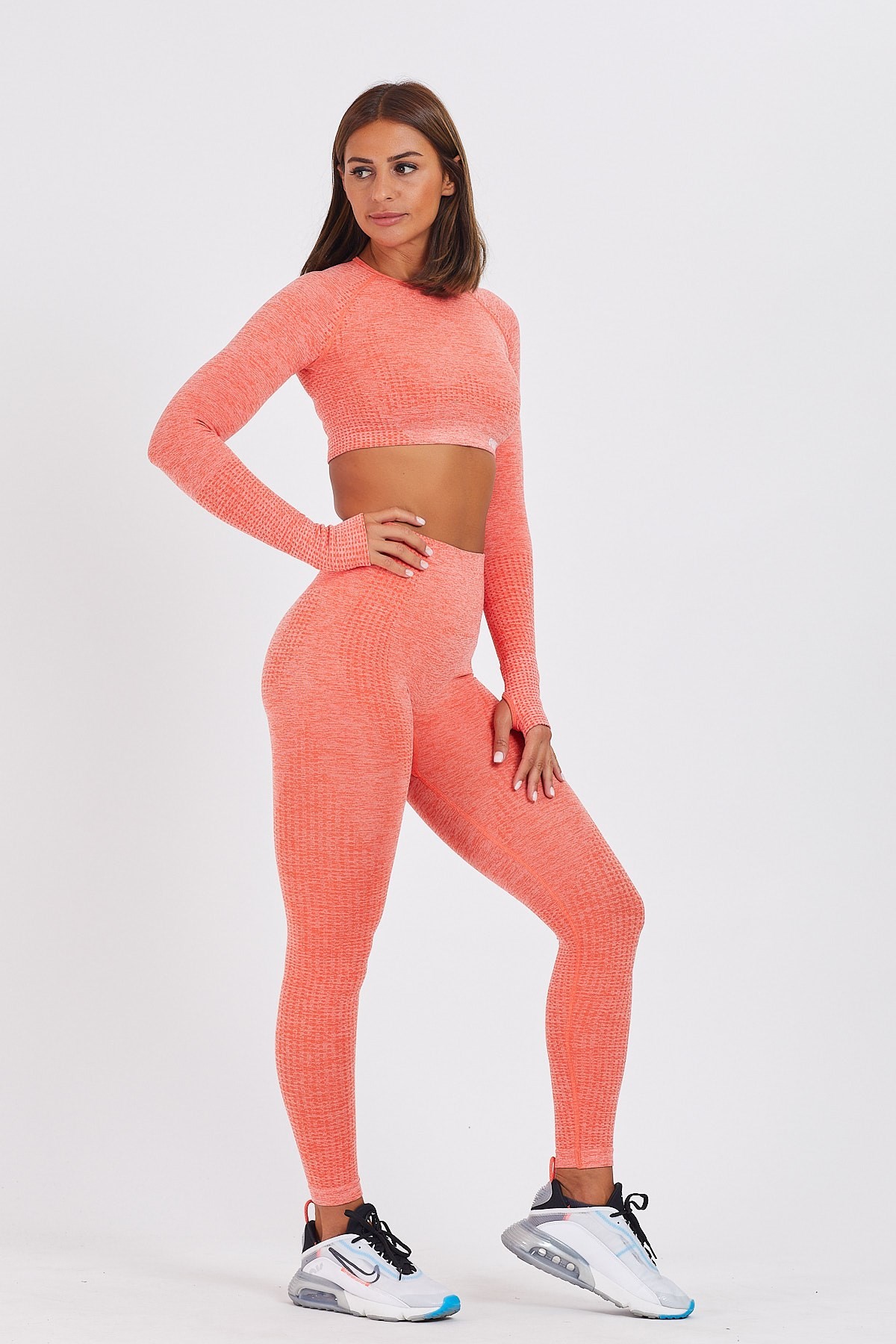 Gymwolves Dikişsiz Spor Tayt | Seamles Leggings | Turuncu | Activated Serisi |