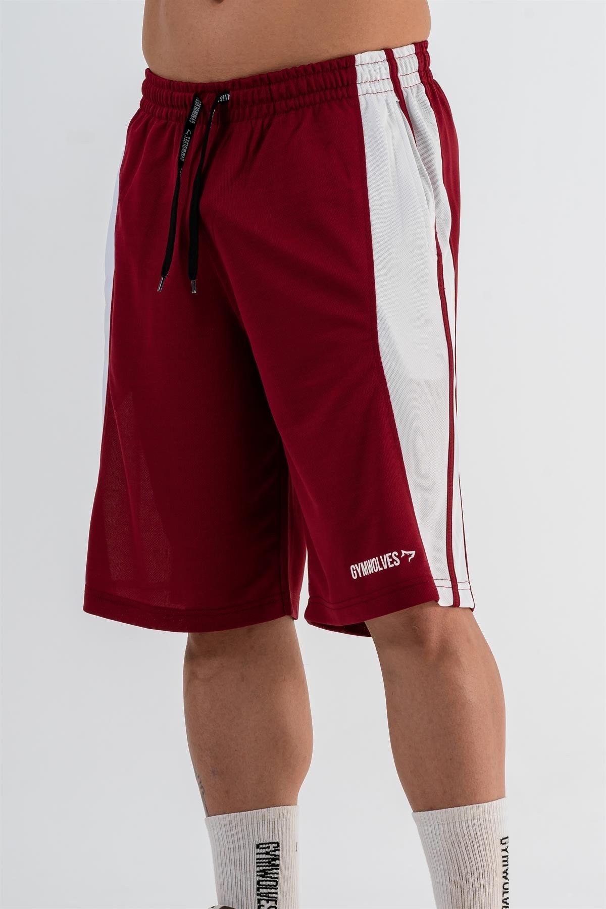 Gymwolves Erkek Basketbol Şort | Bordo | Spor Şort |