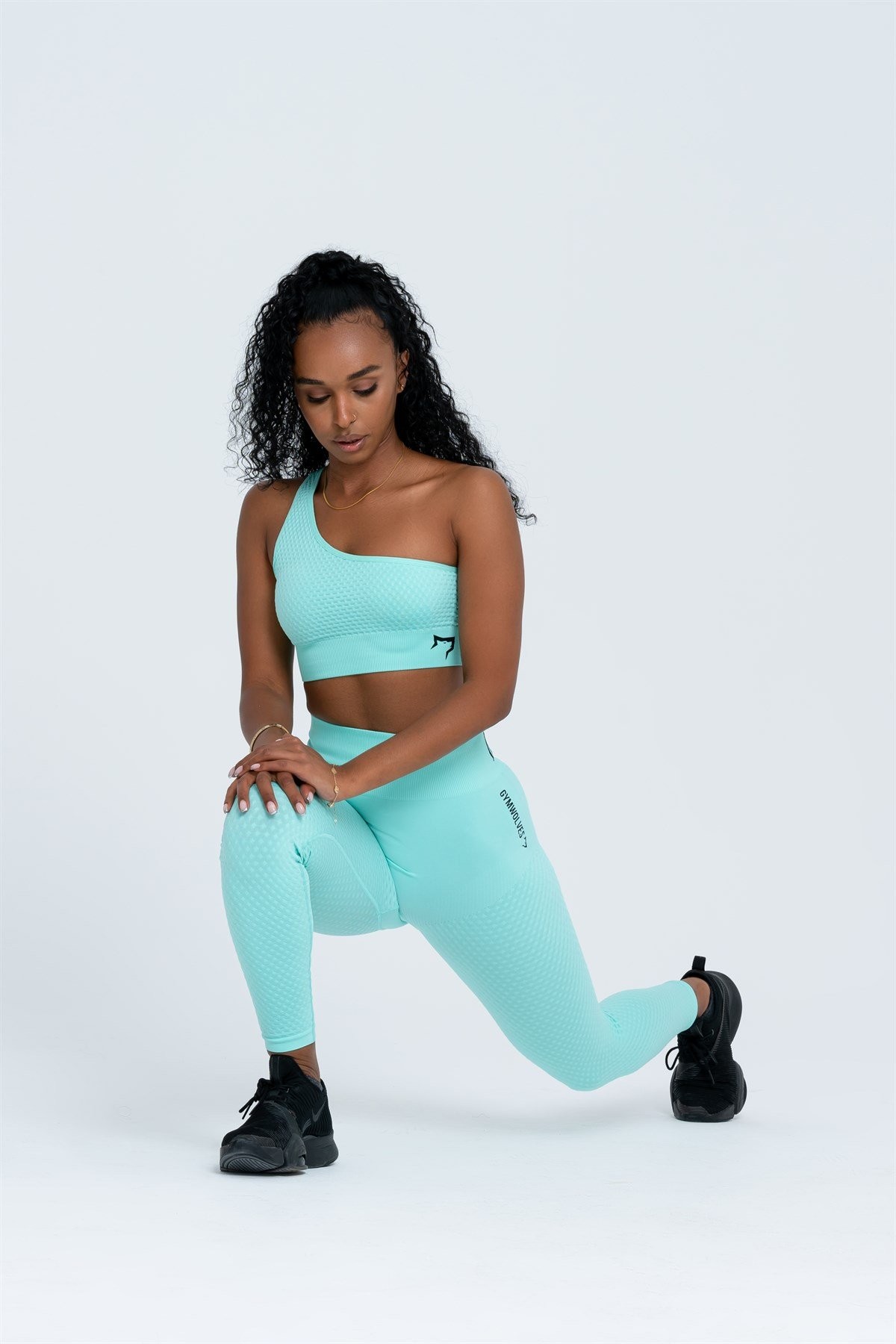 Gymwolves Dikişsiz Spor Tayt | Su Yeşili | Seamles Leggings |