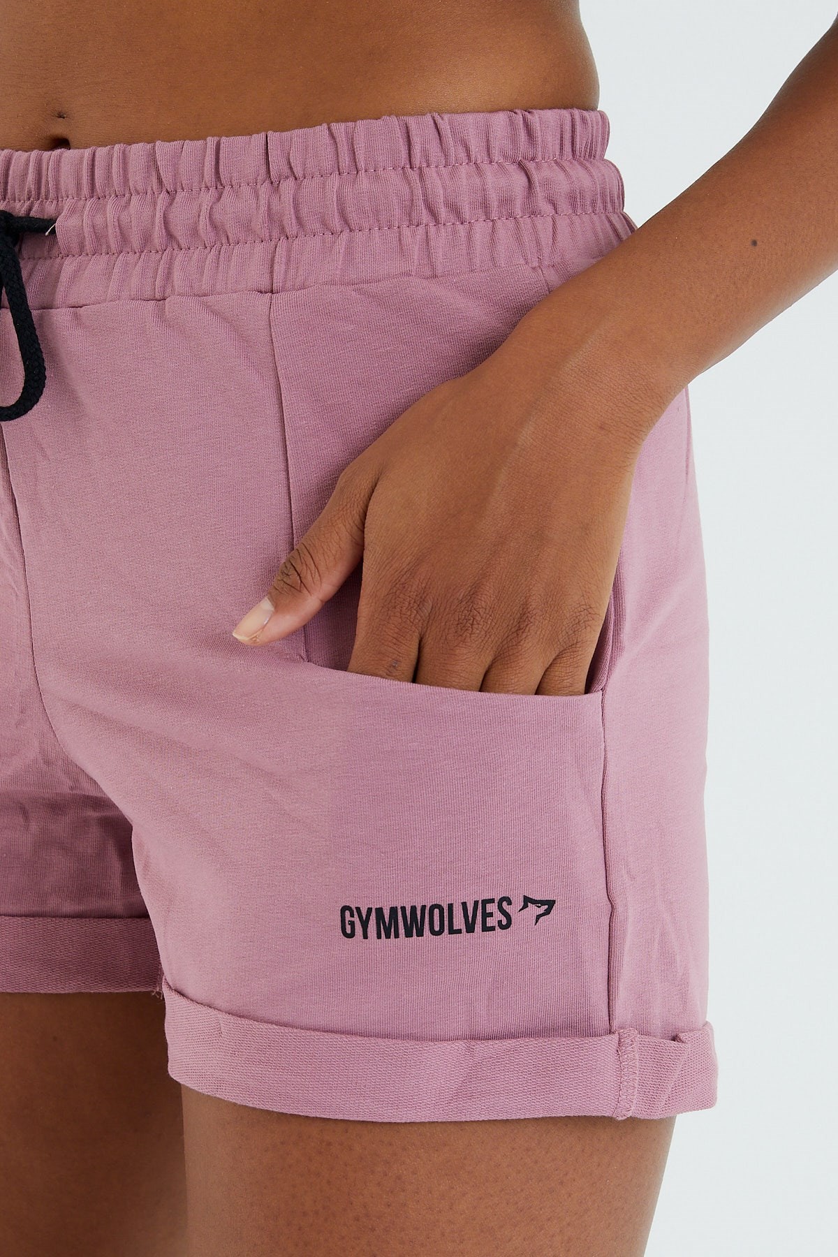 Gymwolves Kadın Spor Şort | Gül Kurusu | Comfort Serisi | Woman Sports Sorts