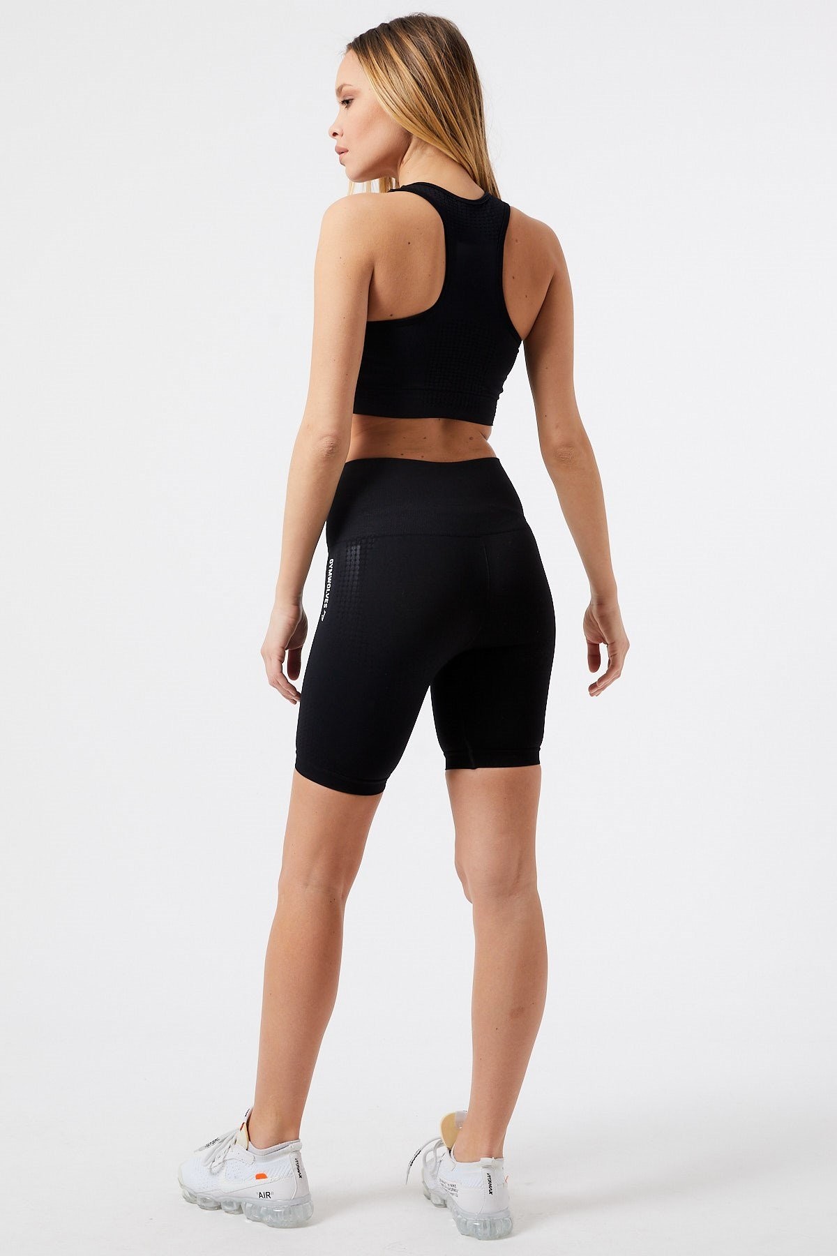 Gymwolves Dikişsiz Spor Sütyeni  | Seamless Bras | Siyah | Activated Serisi |