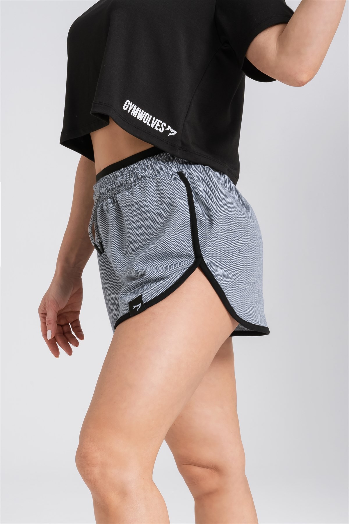 Gymwolves Kadın Spor Şort | Açık Mavi | Runner Serisi | Woman Sports Sorts