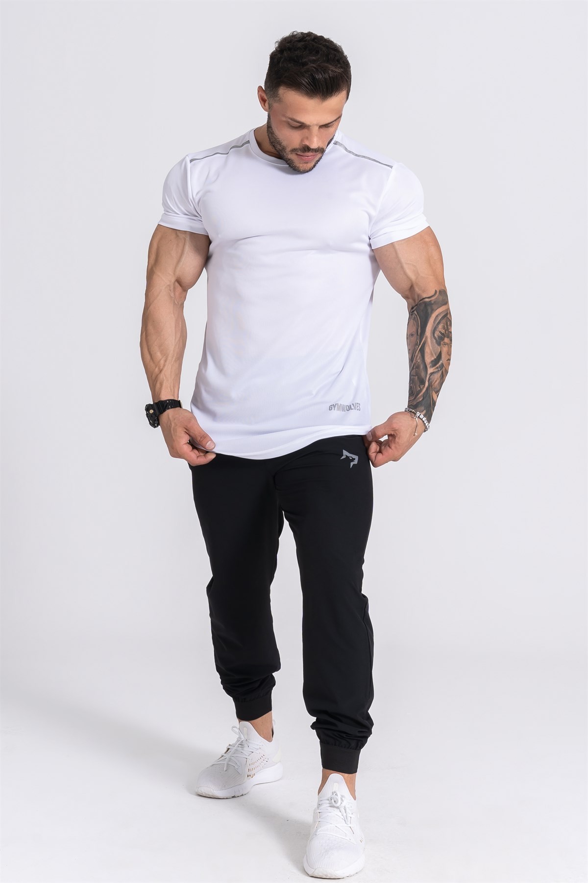 Gymwolves Erkek Spor Eşofmanı | Workout Pants | Siyah | Pro Serisi |