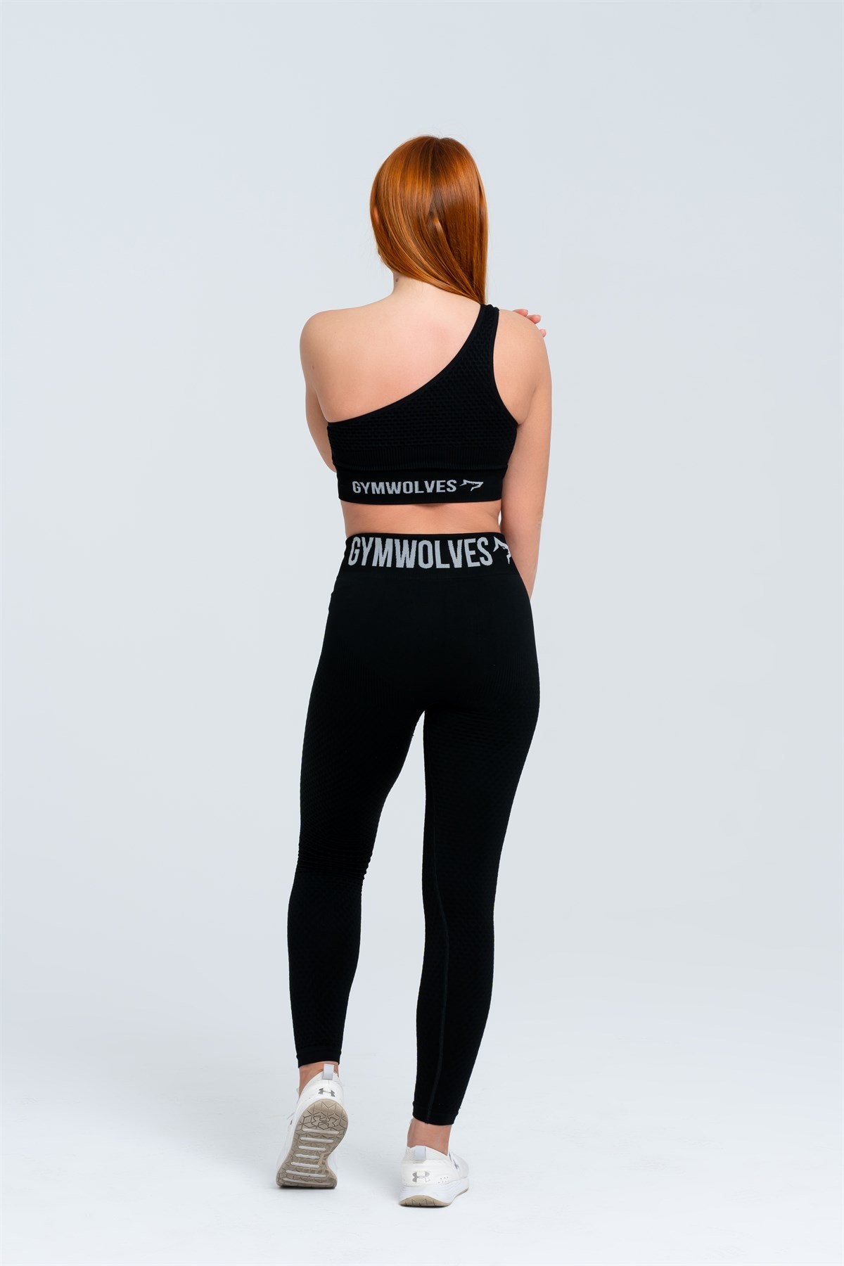 Gymwolves Dikişsiz Spor Tayt | Siyah | Seamles Leggings |