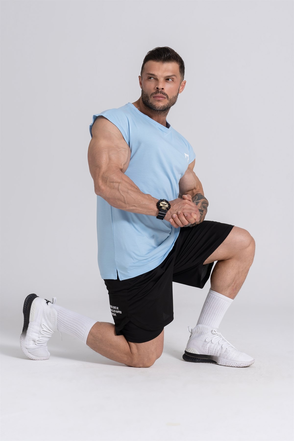 Gymwolves Spor Erkek T-Shirt | Tactical  Kol Kesim | Workout T-Shirt |