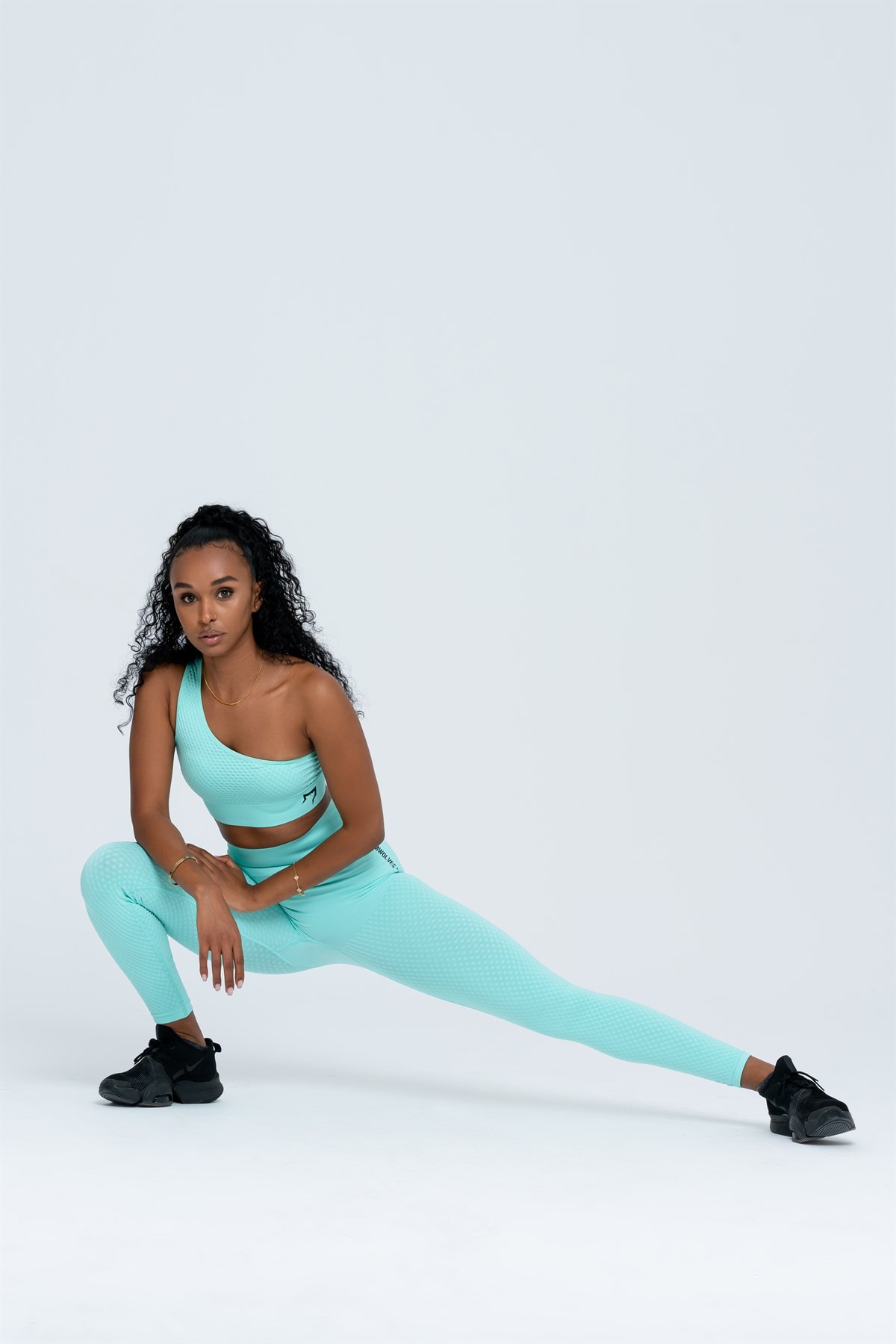 Gymwolves Dikişsiz Spor Tayt | Su Yeşili | Seamles Leggings |