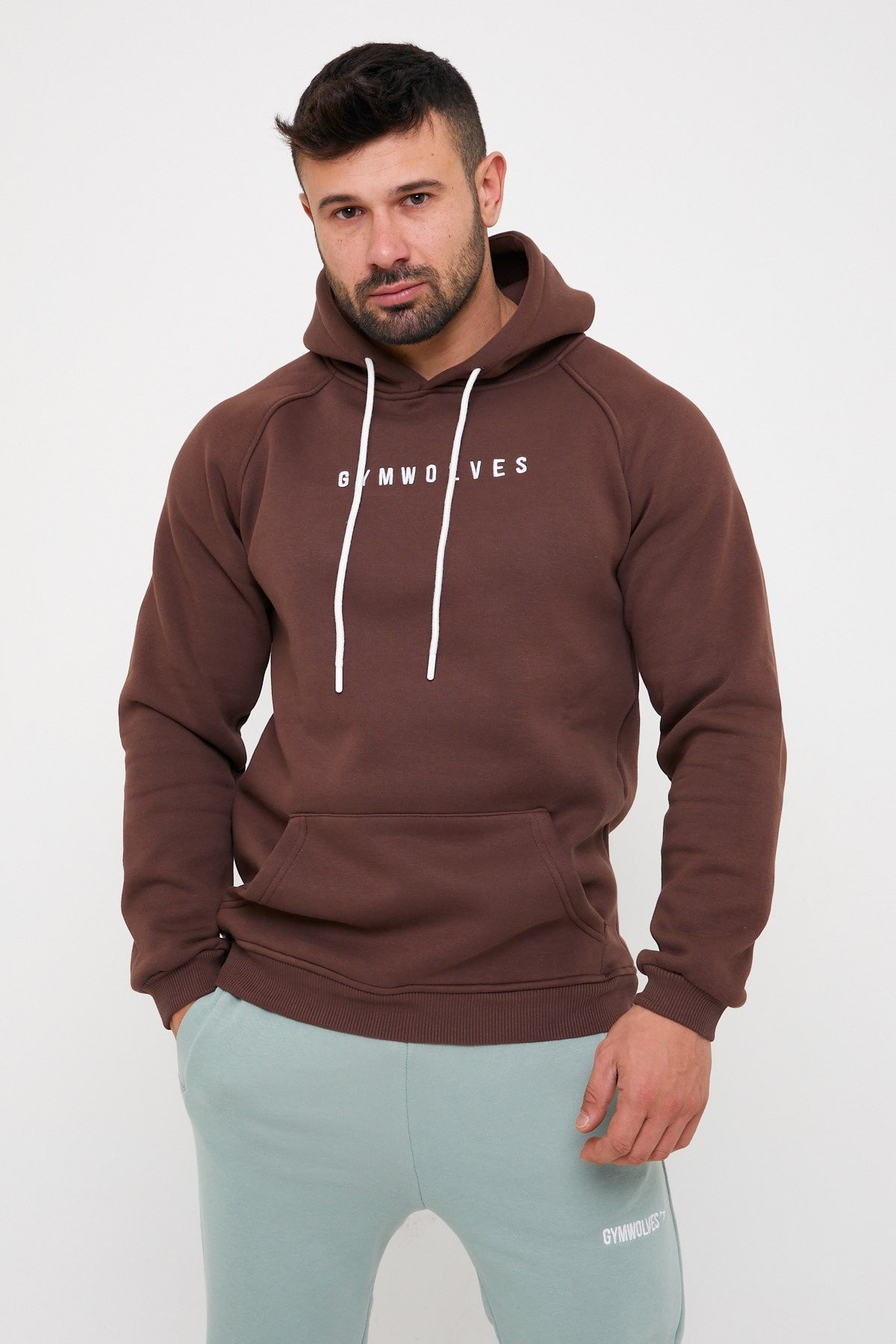 Gymwolves Erkek Kapüşonlu Sweatshirt | Hoodies |