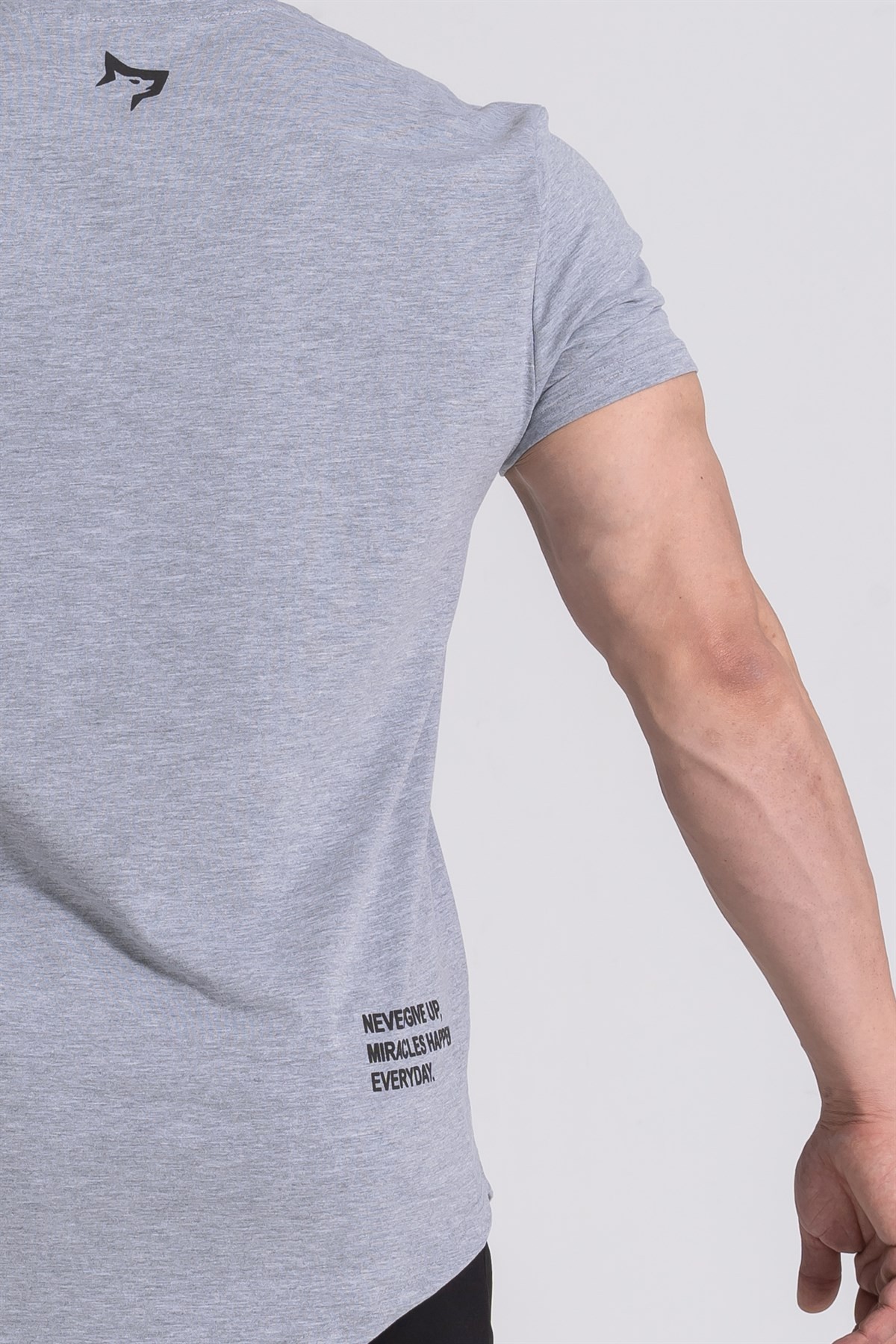 Gymwolves  Erkek Spor T-Shirt  | Gri | Workout Tanktop |