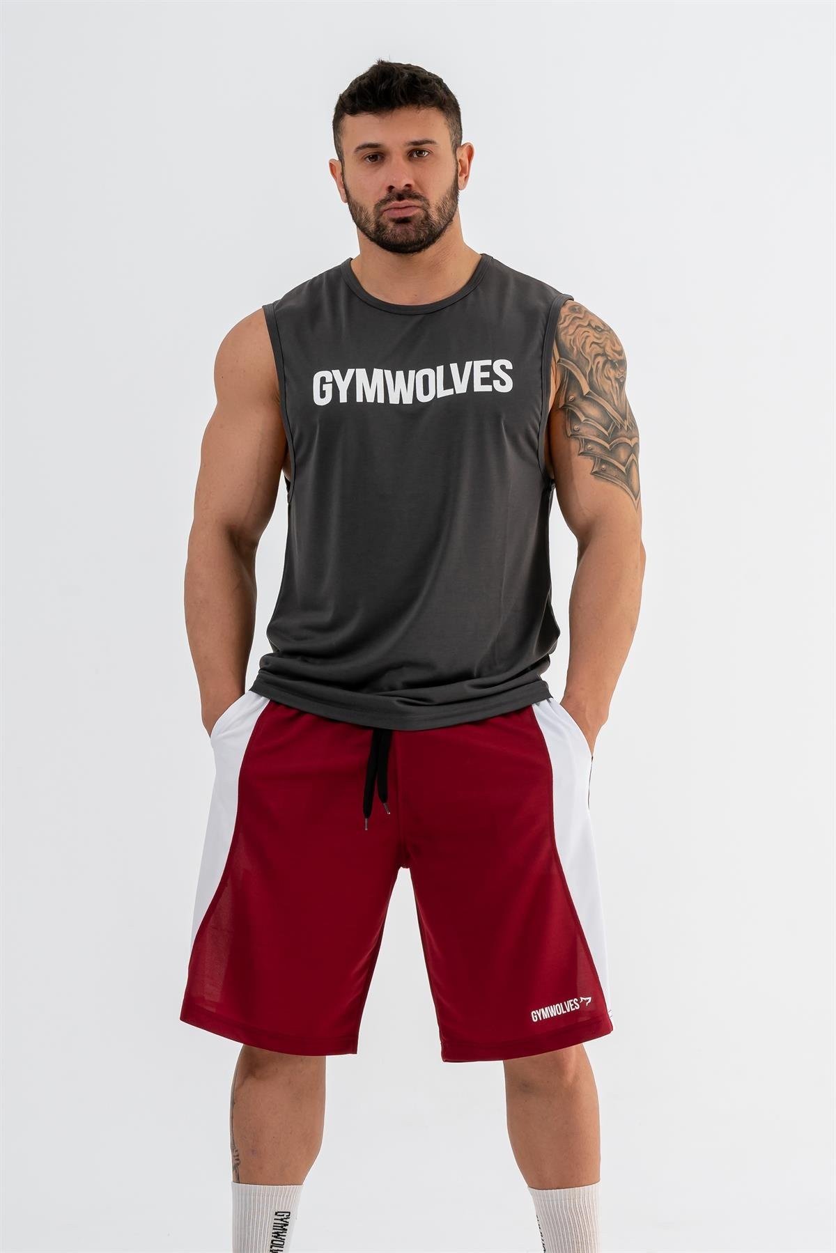 Gymwolves Erkek Basketbol Şort | Siyah | Spor Şort |