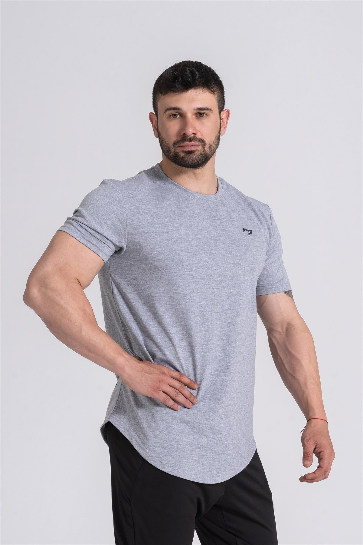 Gymwolves  Erkek Spor T-Shirt  | Gri | Workout Tanktop |