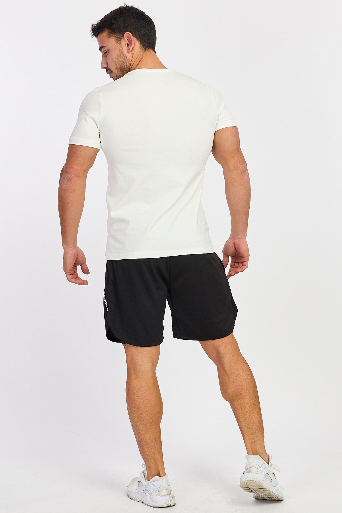 Gymwolves Spor Erkek T-Shirt | Krem | Erkek T-shirt | Workout Tanktop |