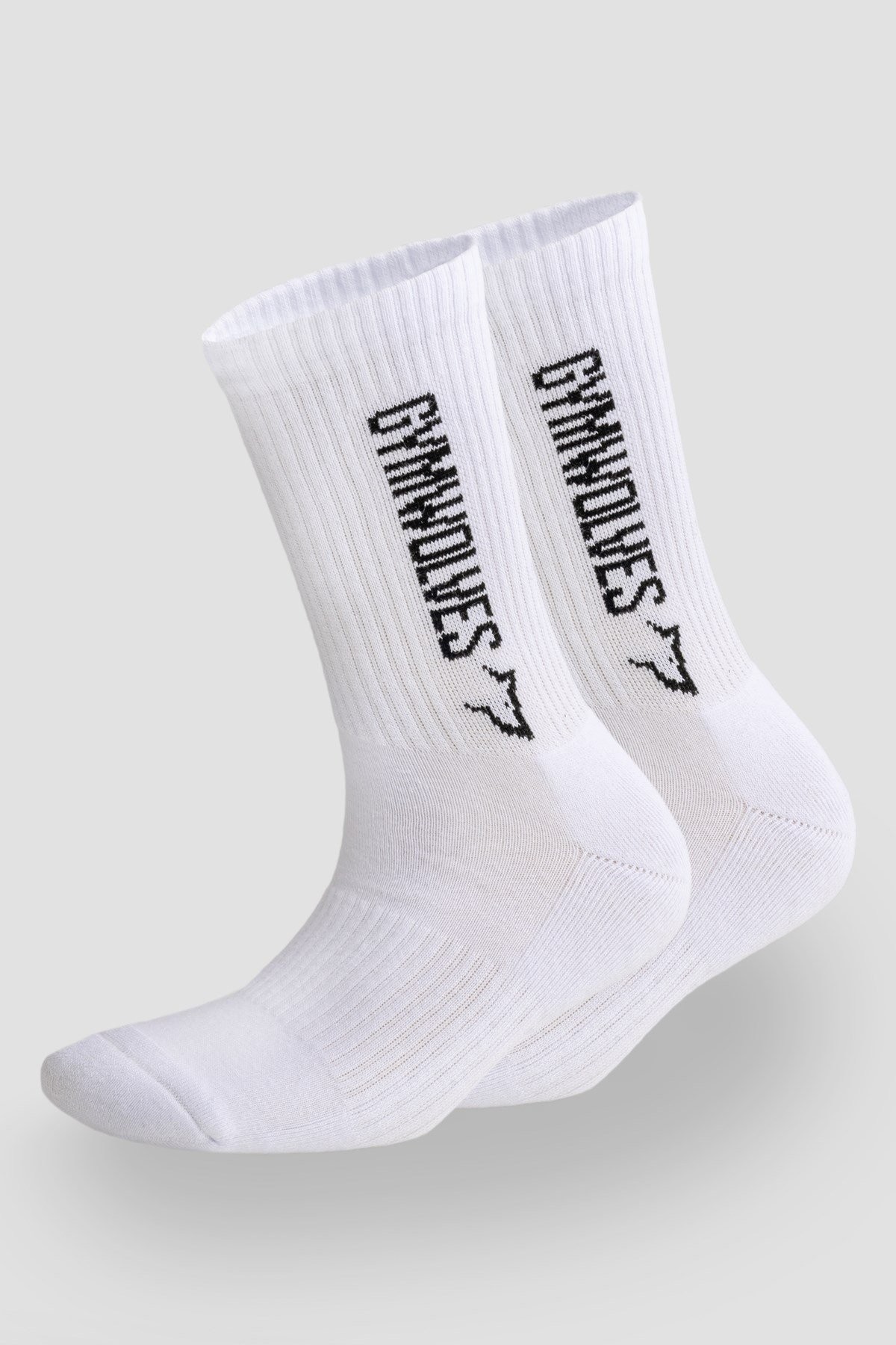 Gymwolves Atlatik Spor Çorap | 3 Lü Paket | Beyaz | Unisex Çorap | Sock |