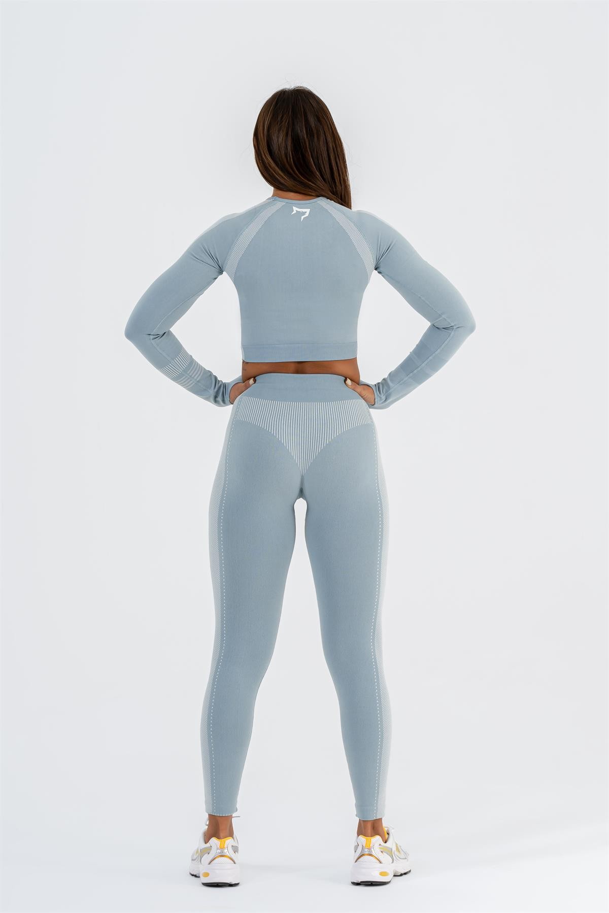 Gymwolves Dikişsiz Spor Tayt | Light Blue | Seamles Leggings |