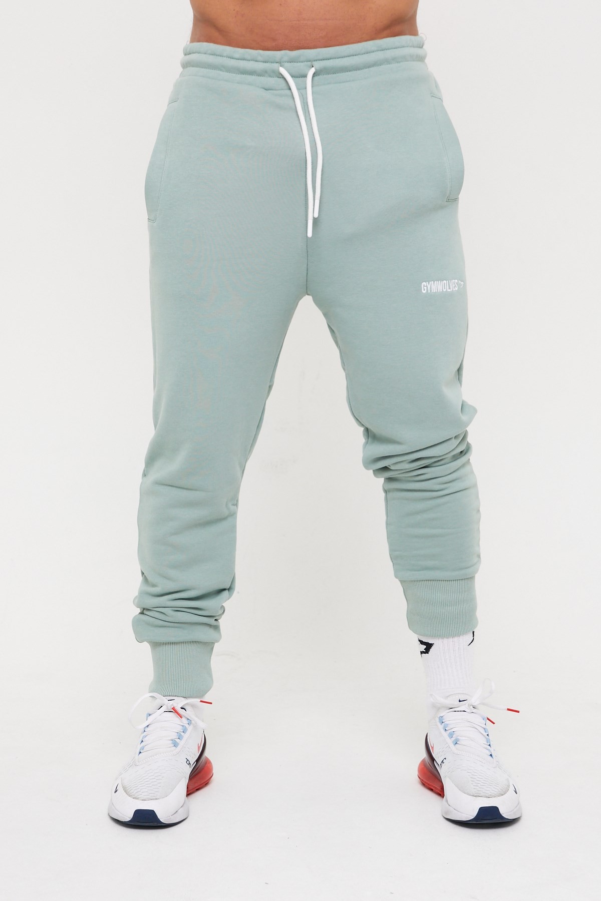 Gymwolves Erkek Spor Eşofmanı | Yeşil | Workout Pants |