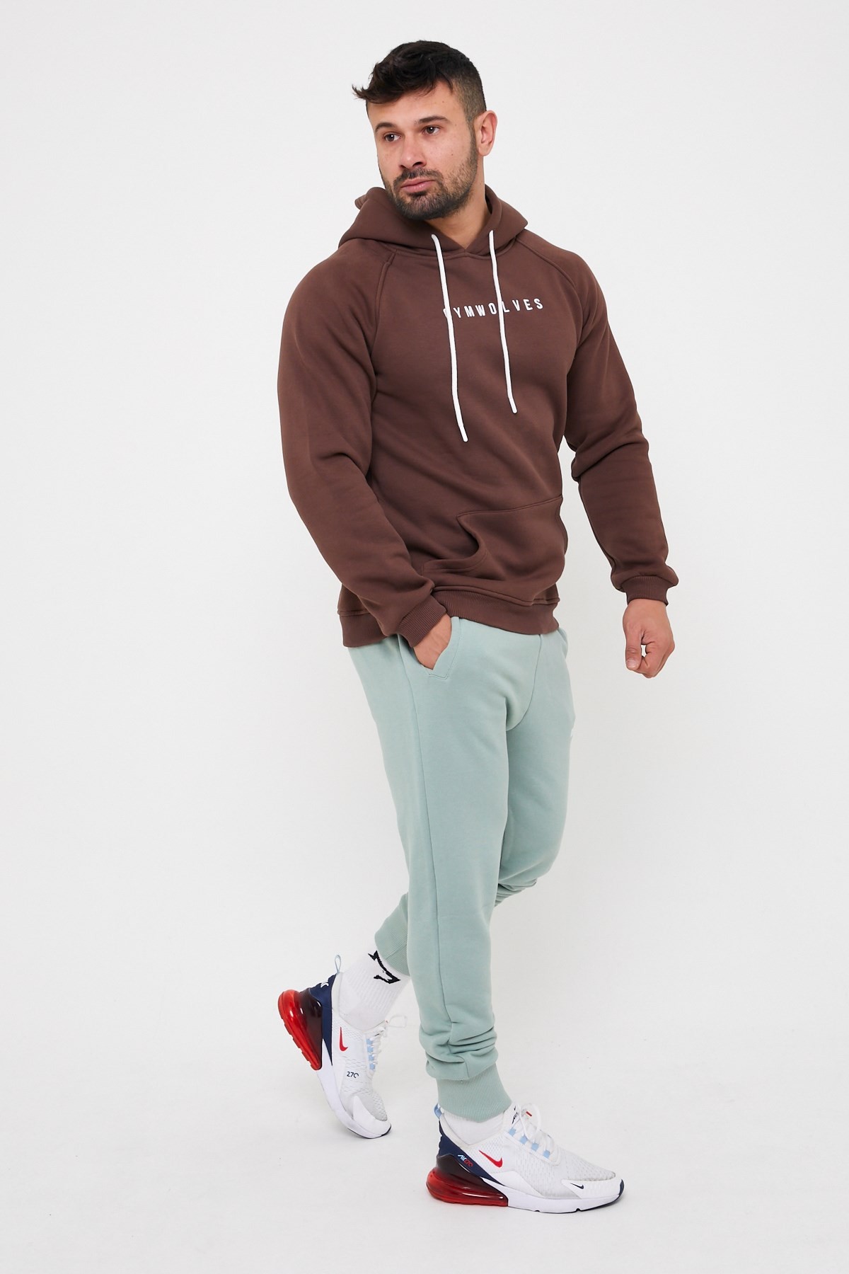 Gymwolves Erkek Spor Eşofmanı | Yeşil | Workout Pants |