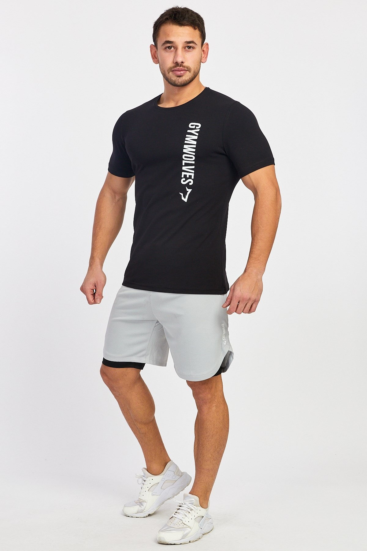 Gymwolves Spor Erkek T-Shirt | Siyah | Erkek T-shirt | Workout Tanktop |