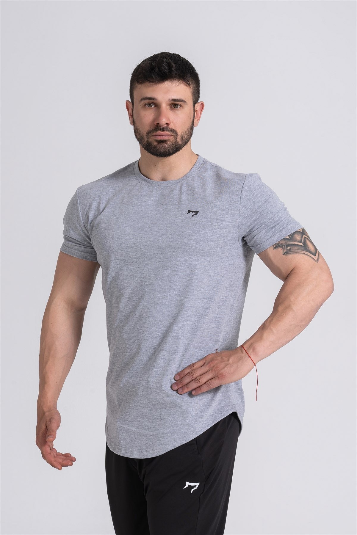 Gymwolves  Erkek Spor T-Shirt  | Gri | Workout Tanktop |