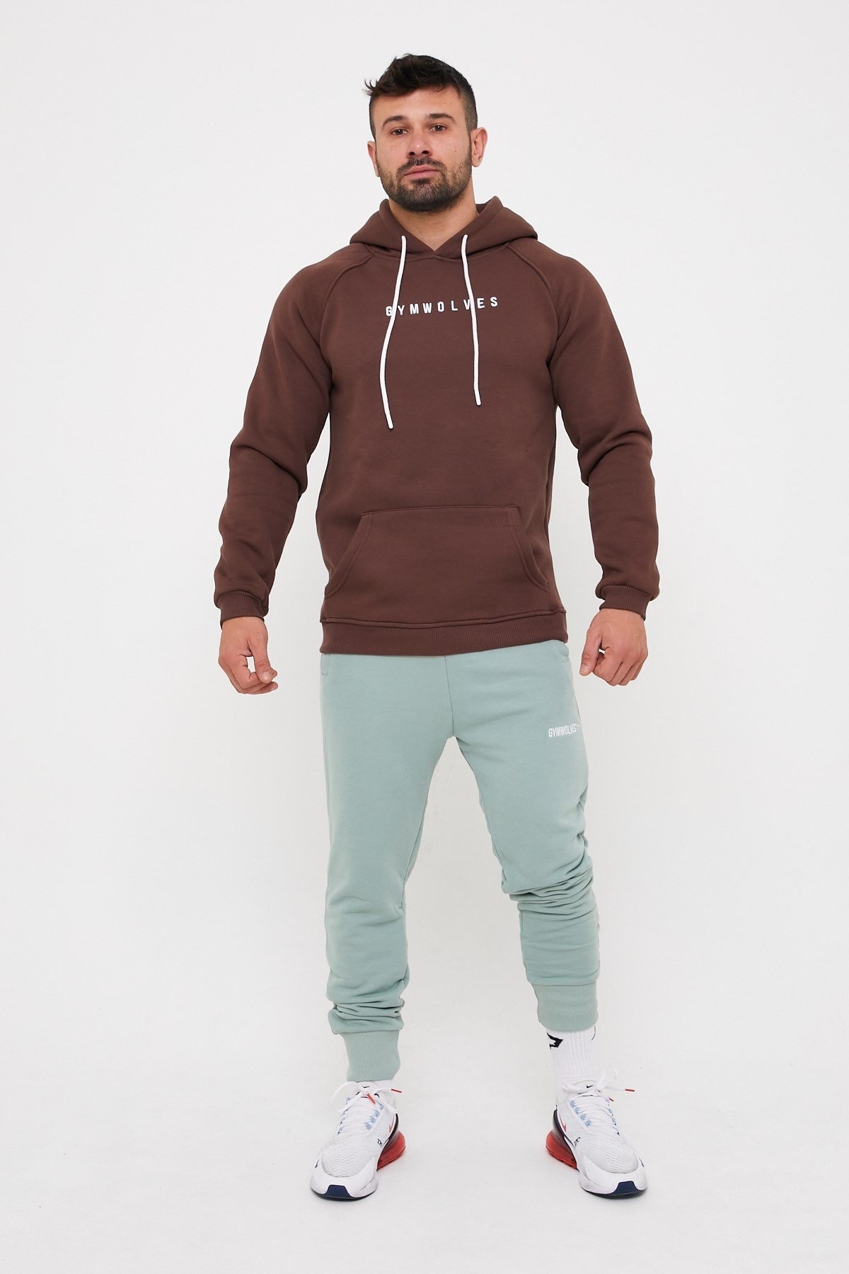 Gymwolves Erkek Kapüşonlu Sweatshirt | Hoodies |