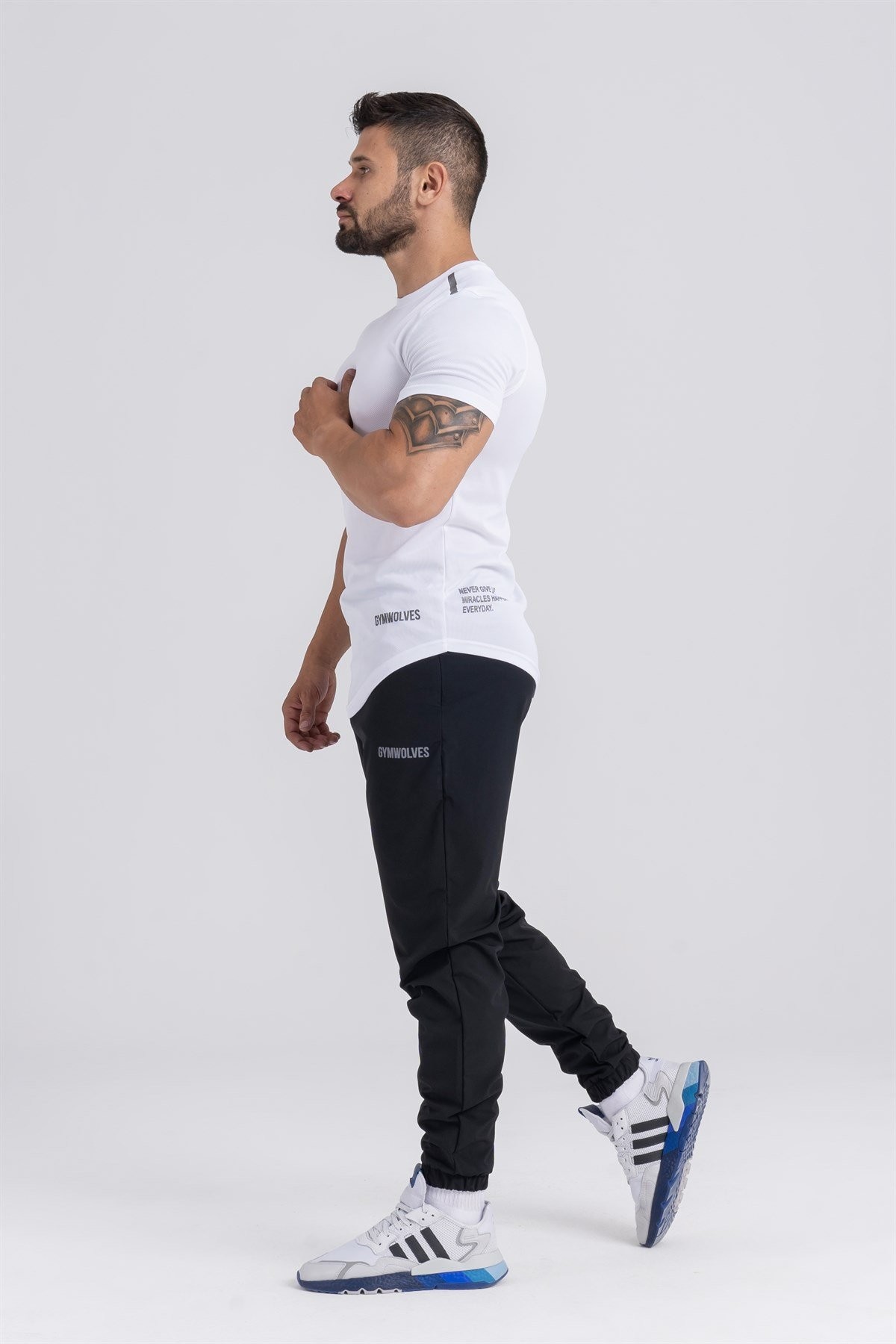 Gymwolves Erkek Spor Eşofmanı | Siyah | Workout Pants | Energy Serisi