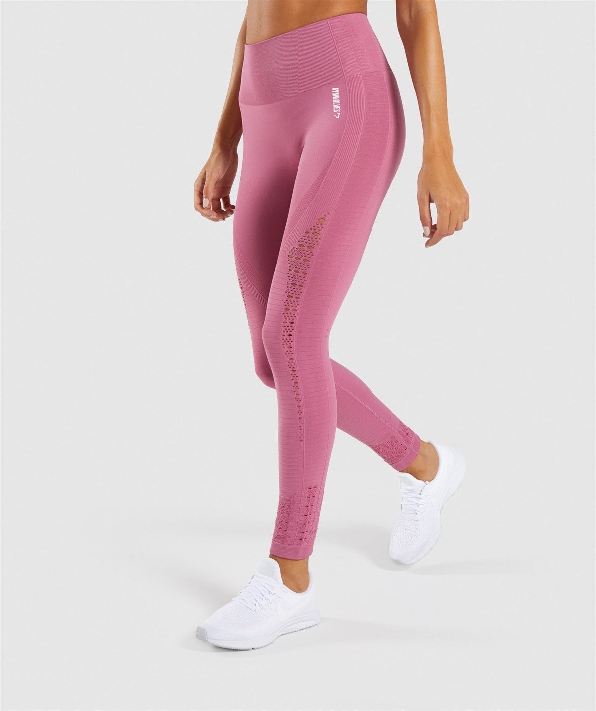Gymwolves Dikişsiz Spor Tayt | Seamles Leggings | Pembe | Motive Serisi |