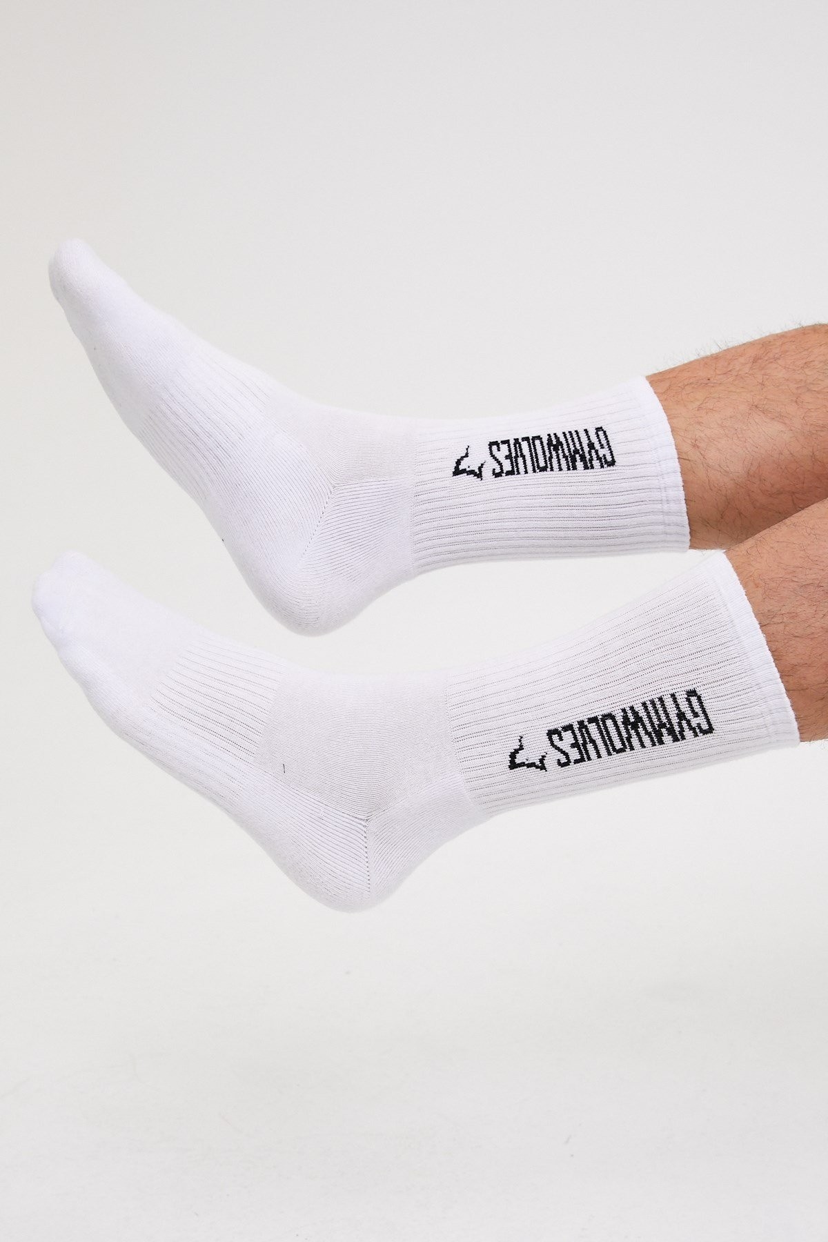 Gymwolves Atlatik Spor Çorap | 3 Lü Paket | Beyaz | Unisex Çorap | Sock |