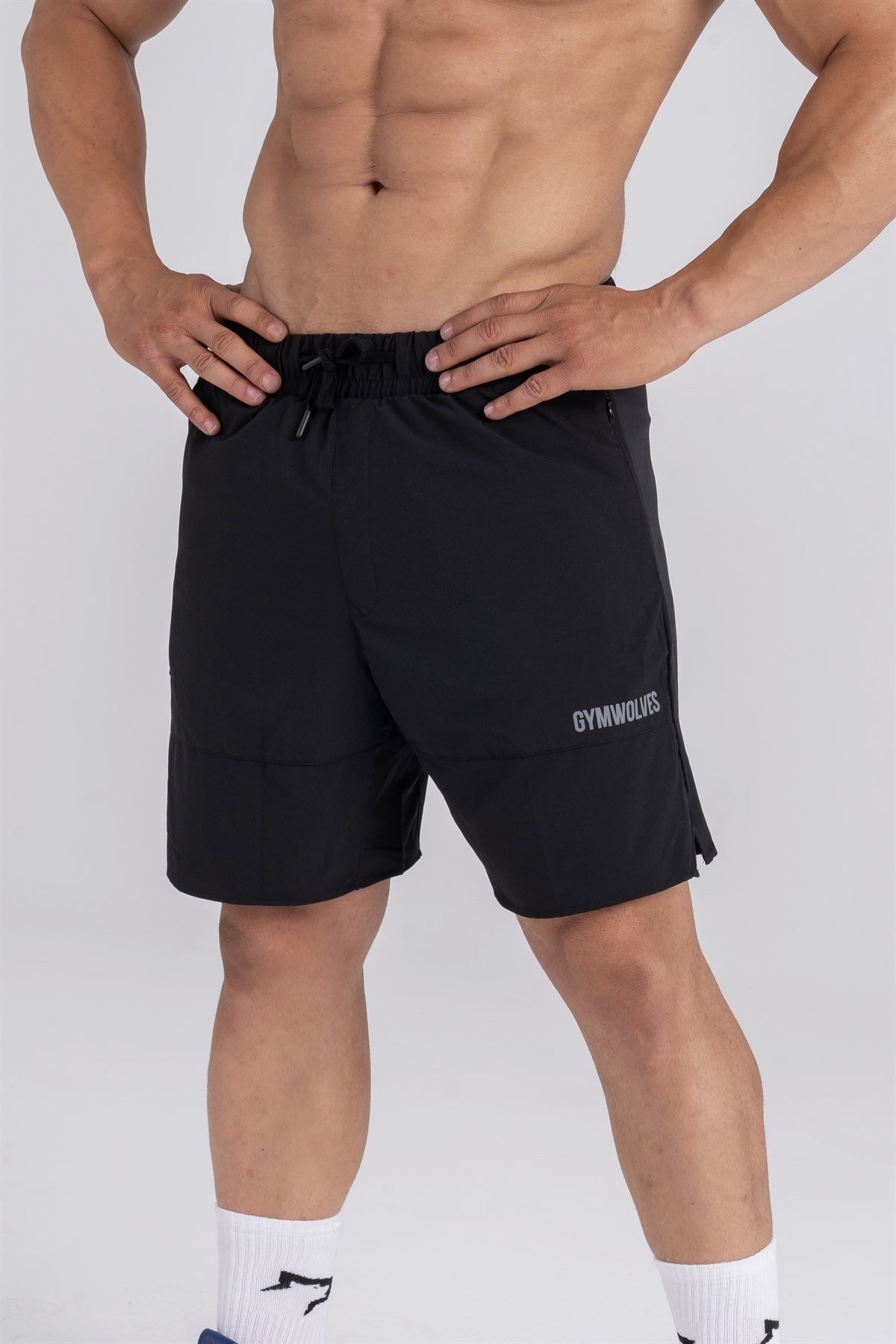 Gymwolves Erkek Spor Şort | Siyah | Energy Serisi